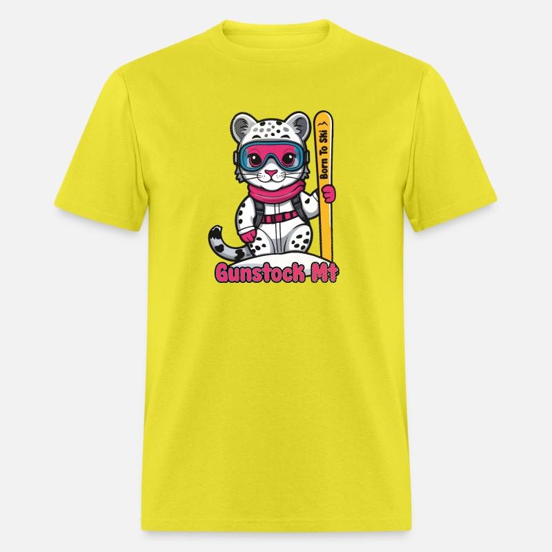 Cute Snow Leopard Skiing Gunstock Mountain