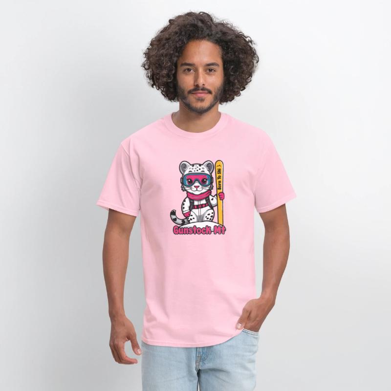 Cute Snow Leopard Skiing Gunstock Mountain