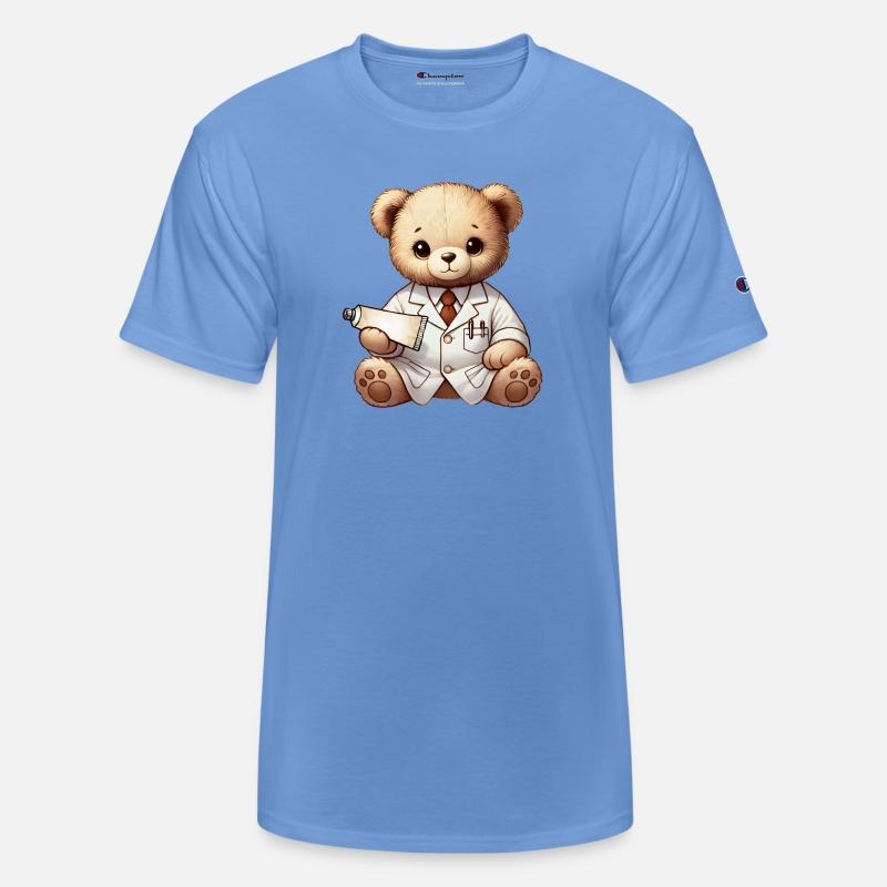 cute teddy pharmacist cuddly toy with ointment