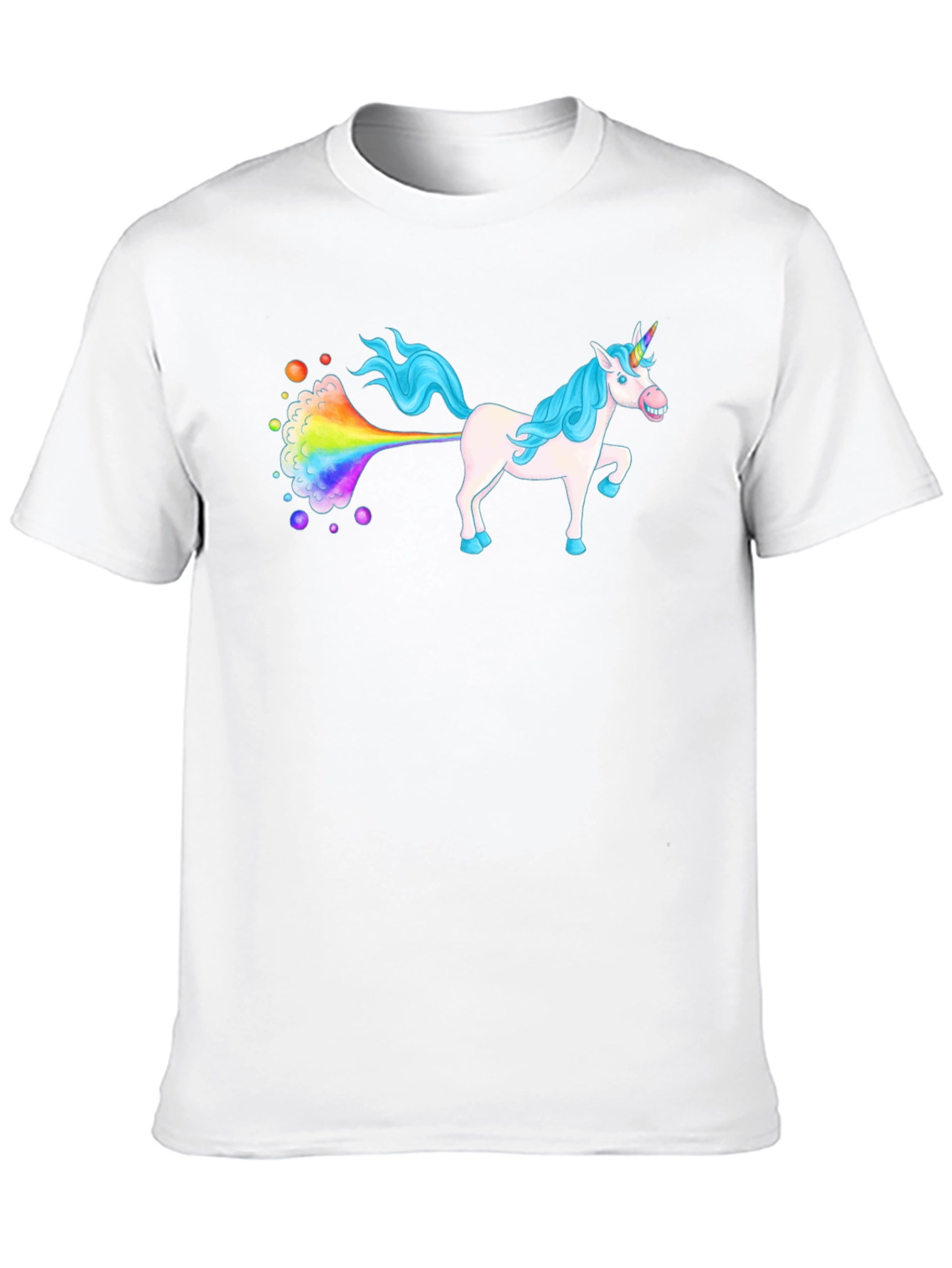 Rainbow Farting Unicorn Graphic Tee