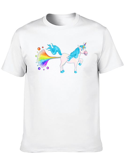 Rainbow Farting Unicorn Graphic Tee