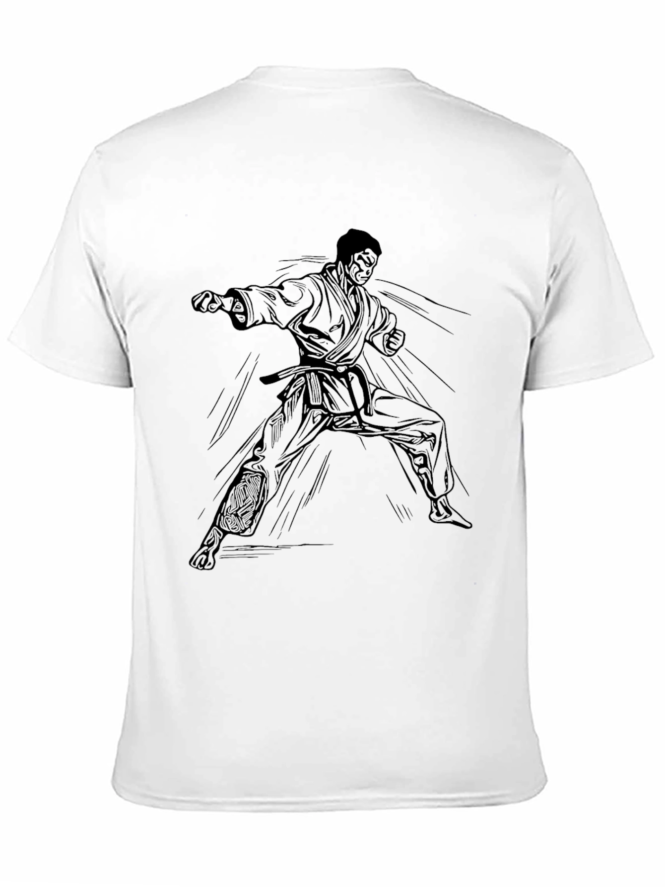 Black Karate T-Shirt Martial Arts Graphic Tee