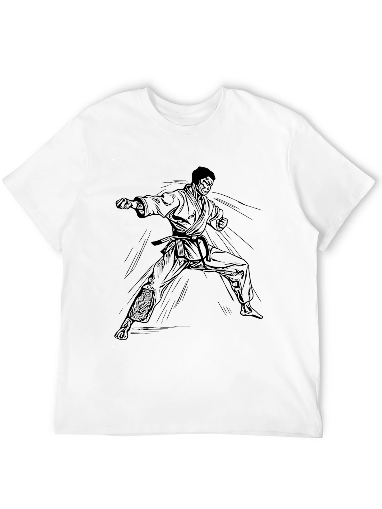 Black Karate T-Shirt Martial Arts Graphic Tee