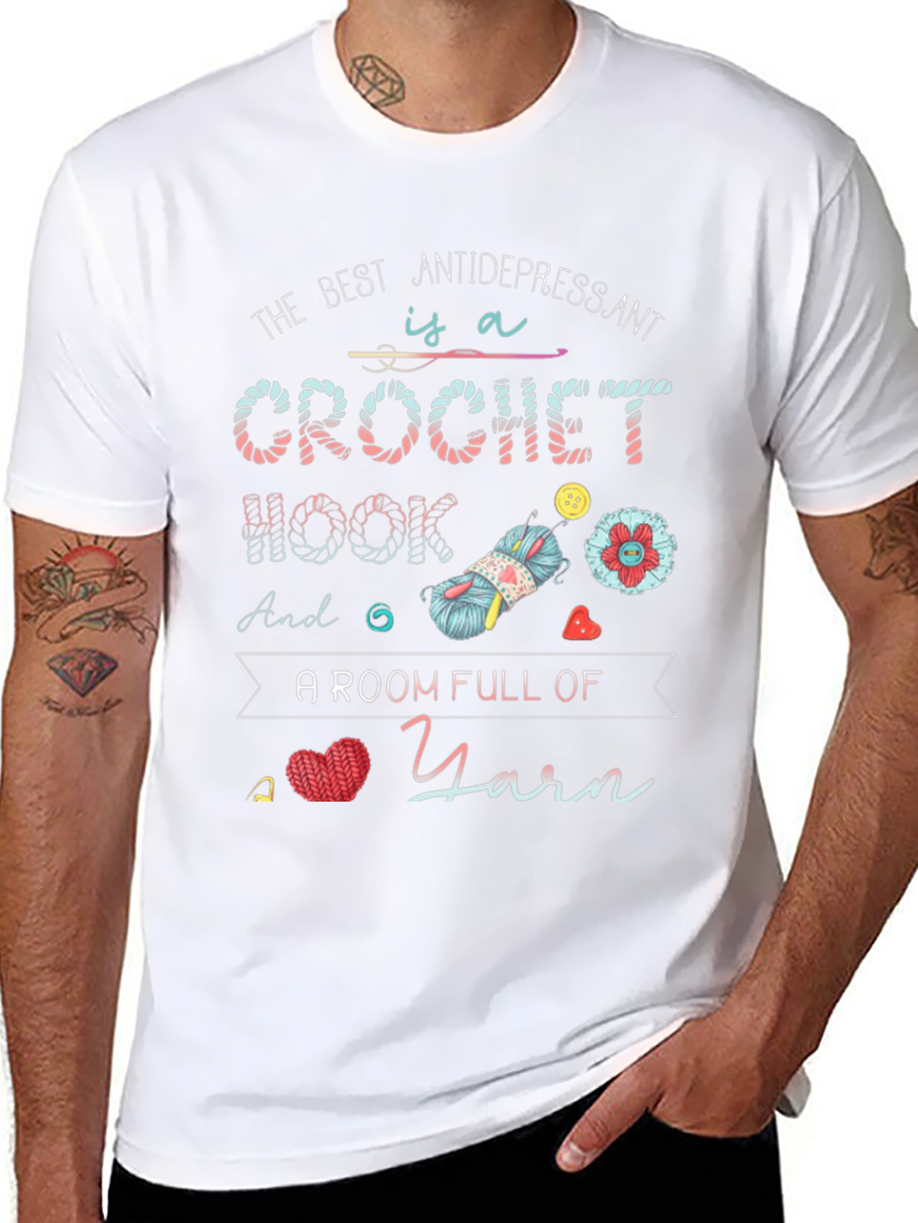 Crochet Antidepressant T-Shirt