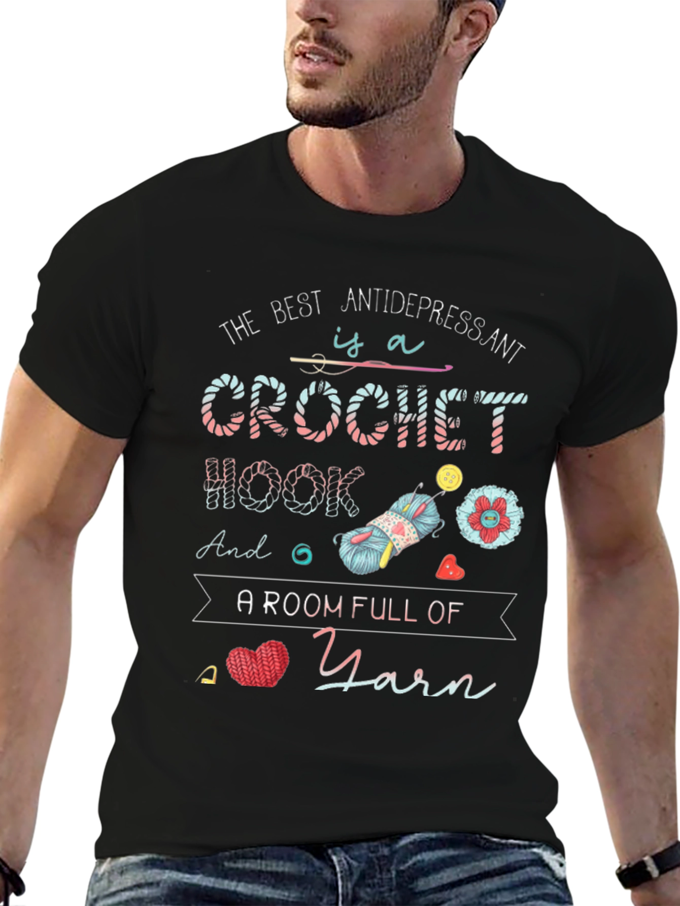 Crochet Antidepressant T-Shirt