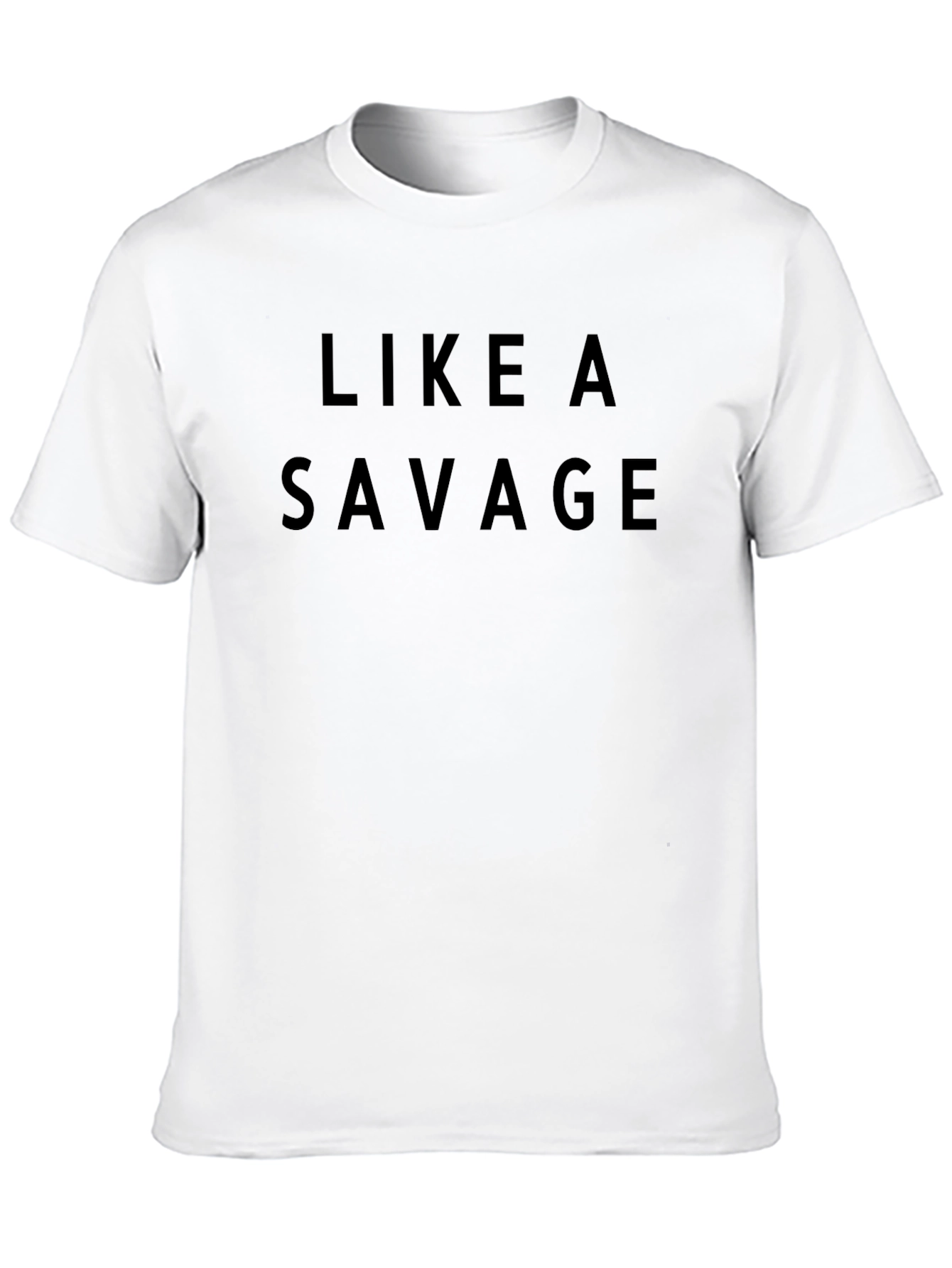 Like a Savage Black Graphic T-Shirt