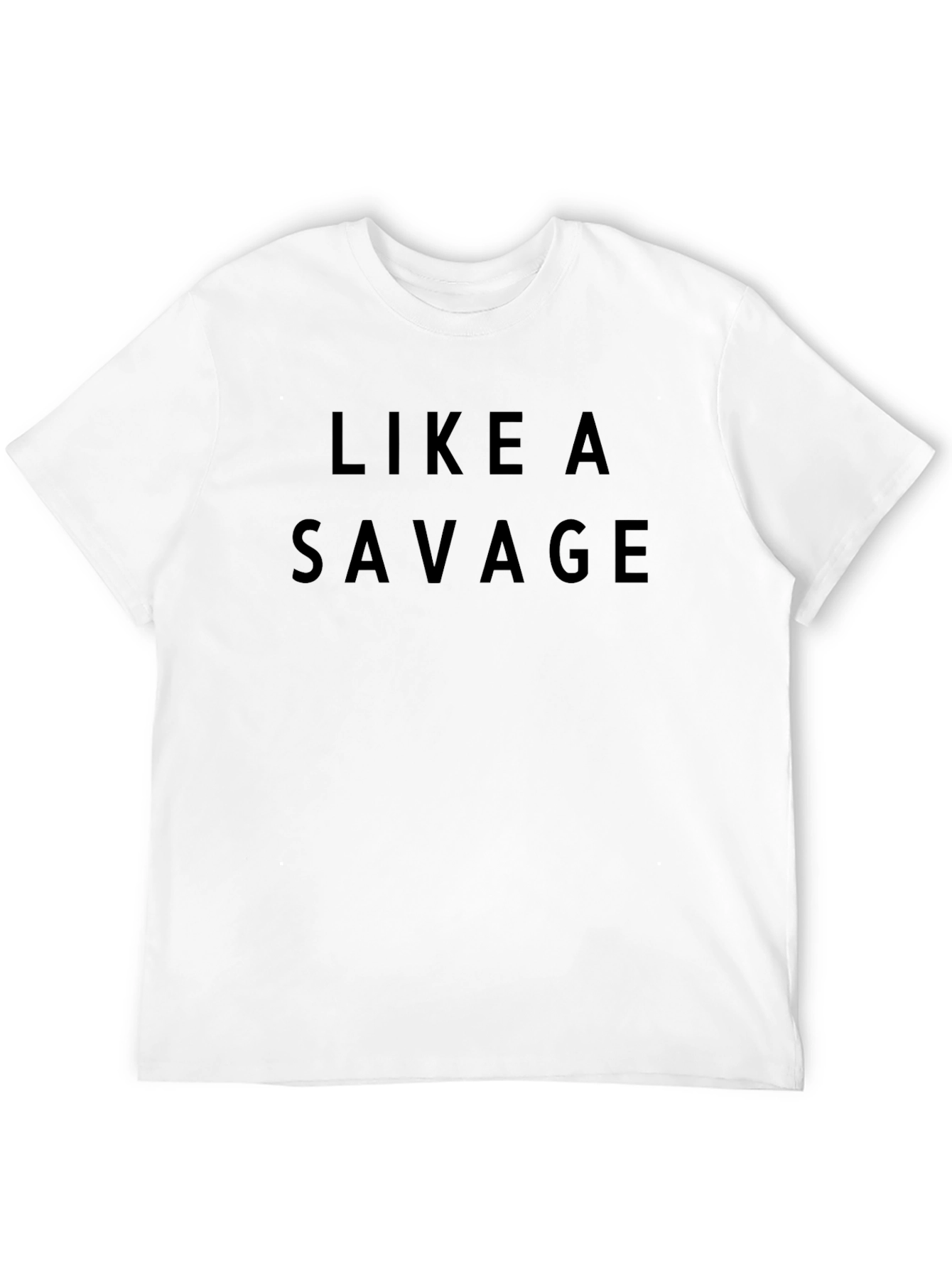 Like a Savage Black Graphic T-Shirt
