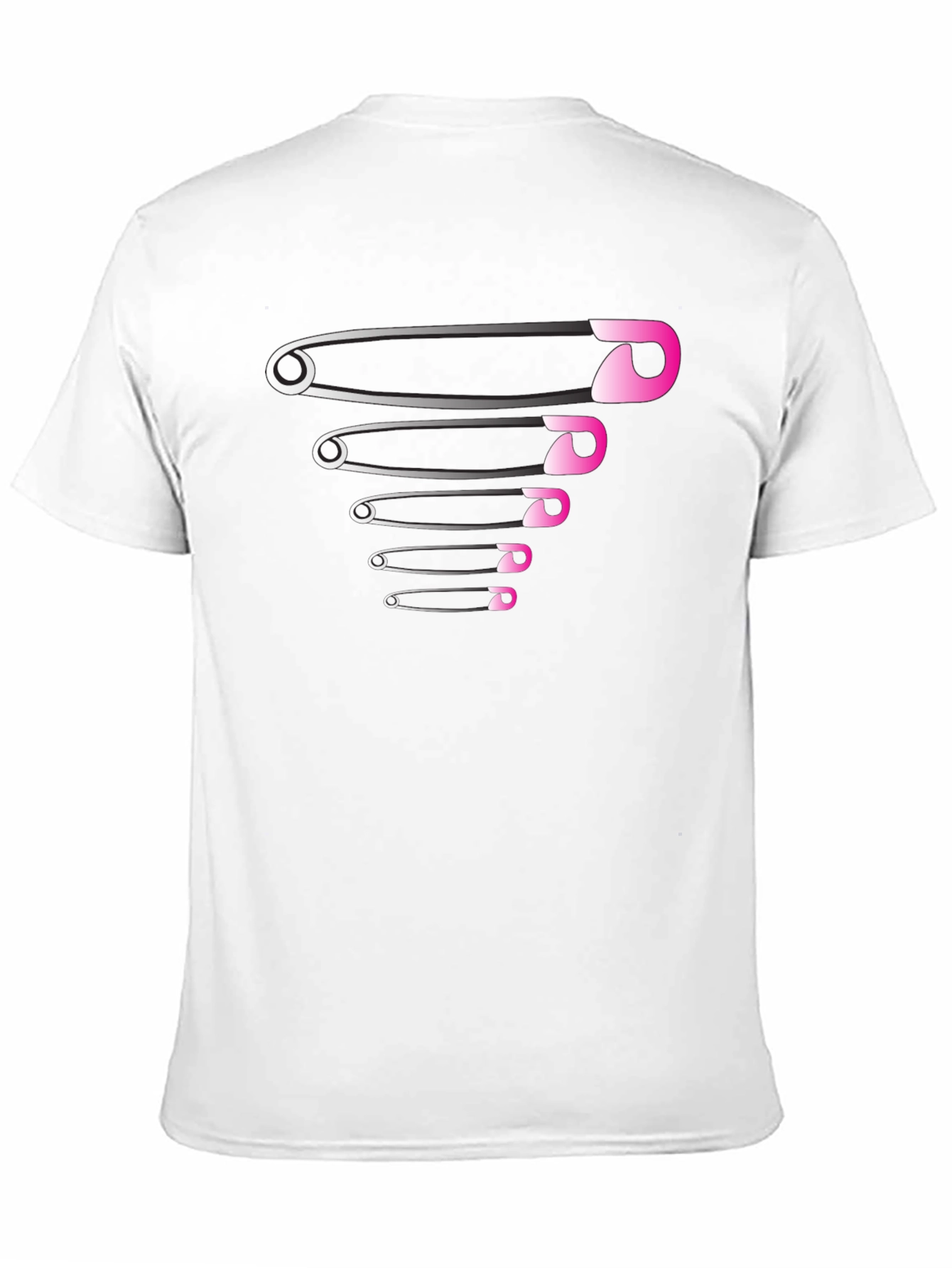 Safety Pin Graphic Tee - Modern Casual Style