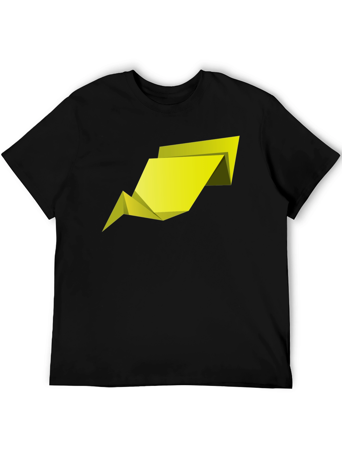Abstract Geometric Arrow Mens Black T-Shirt