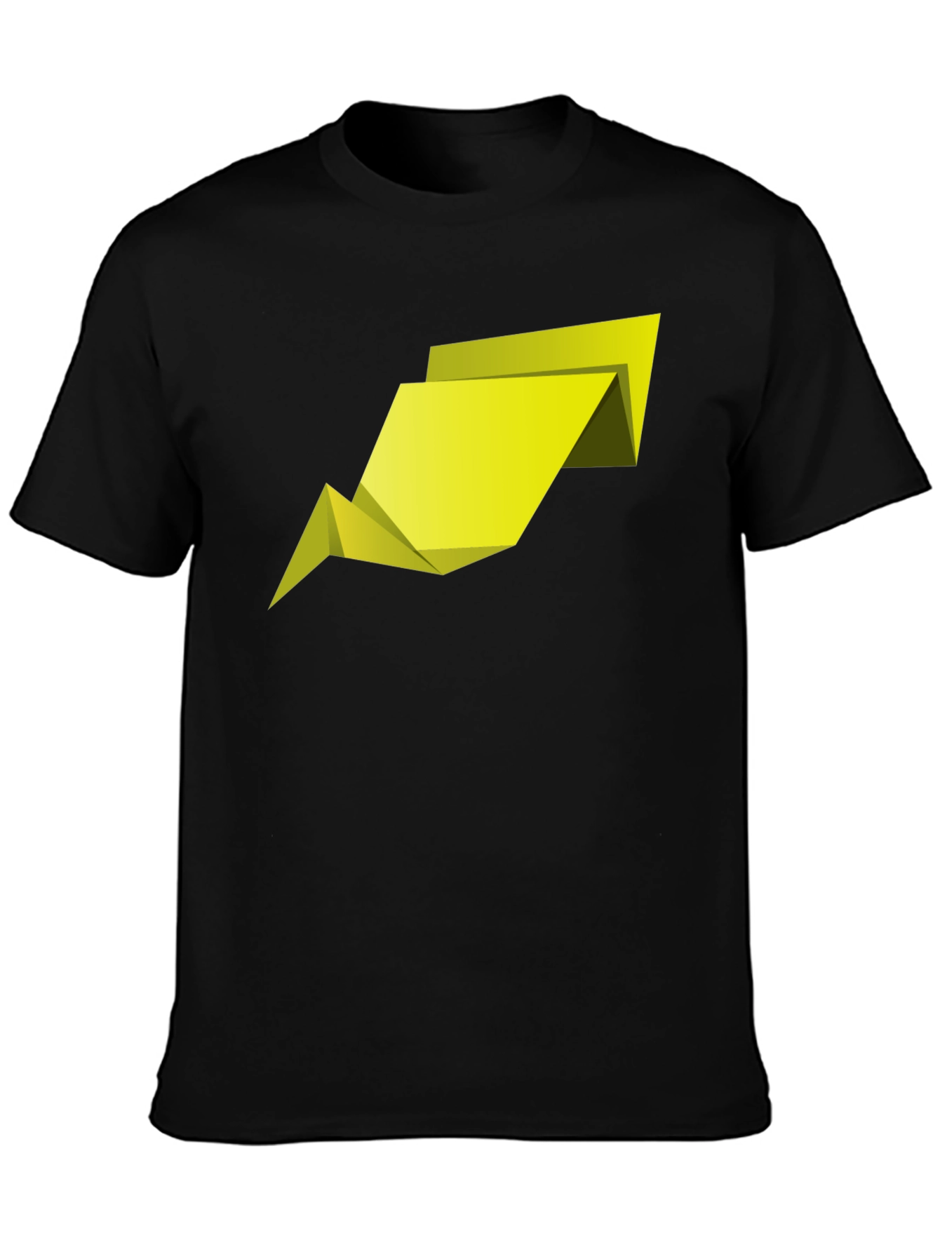 Abstract Geometric Arrow Mens Black T-Shirt