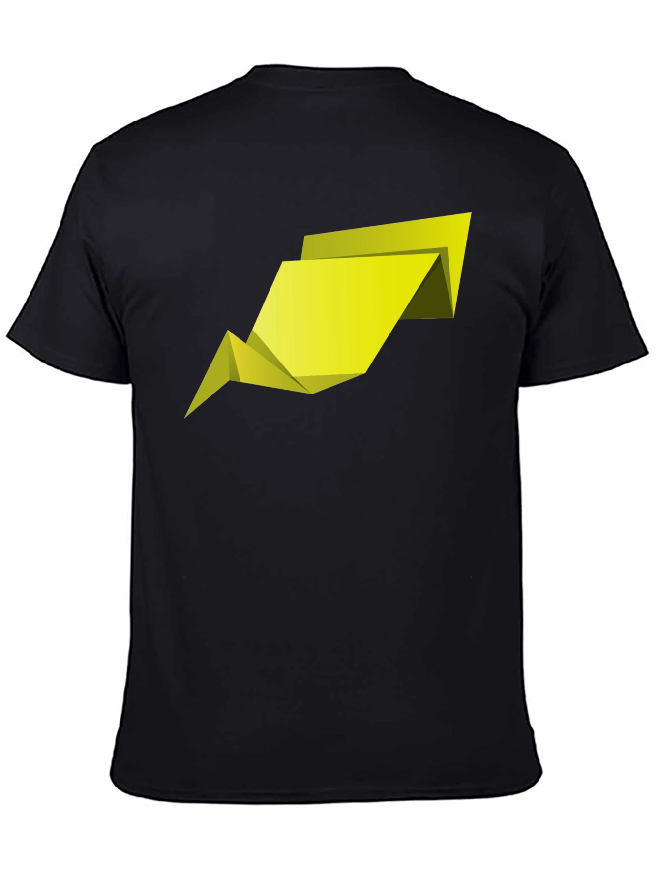 Abstract Geometric Arrow Mens Black T-Shirt