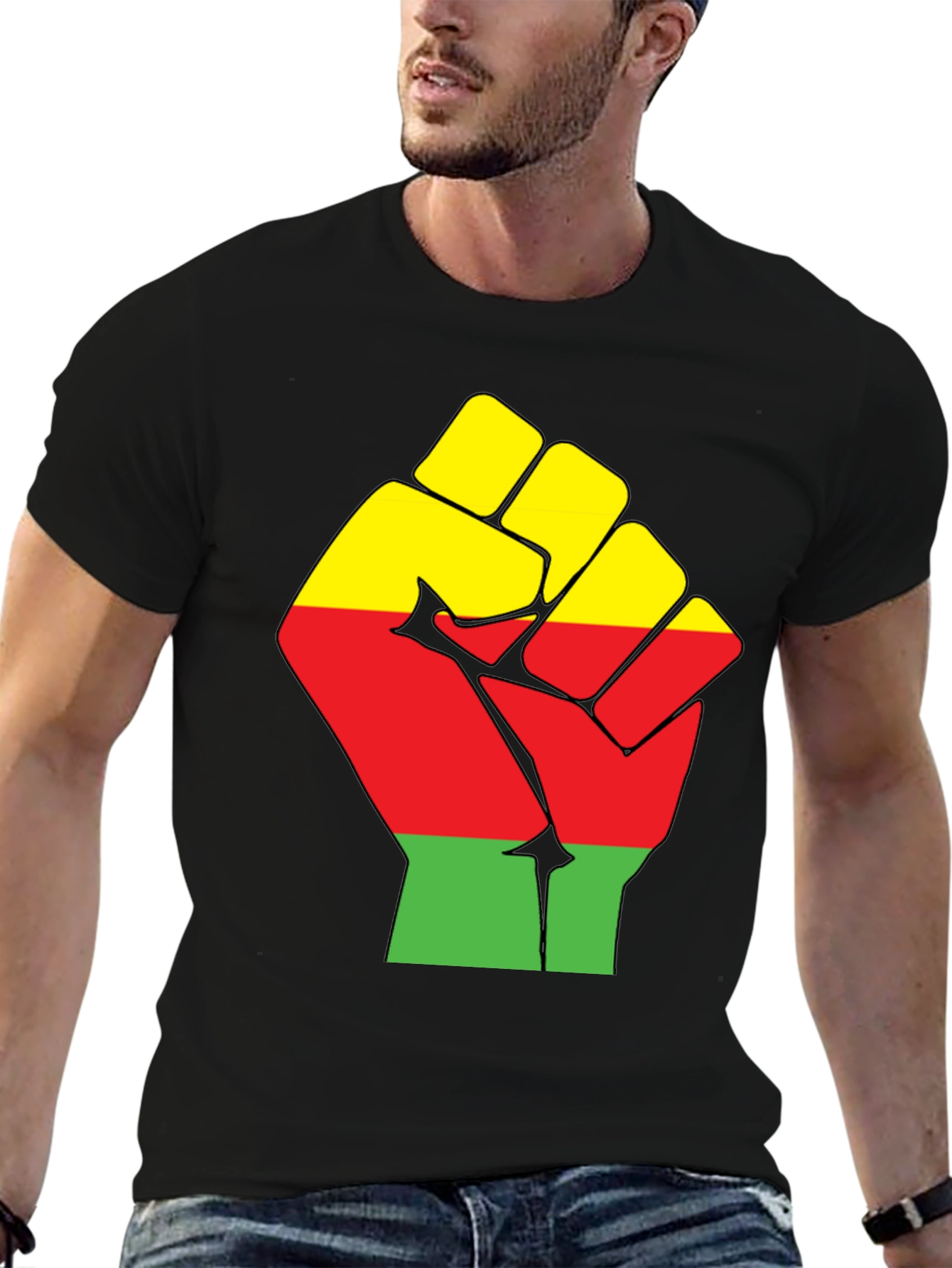 Pan-African Fist Graphic T-Shirt