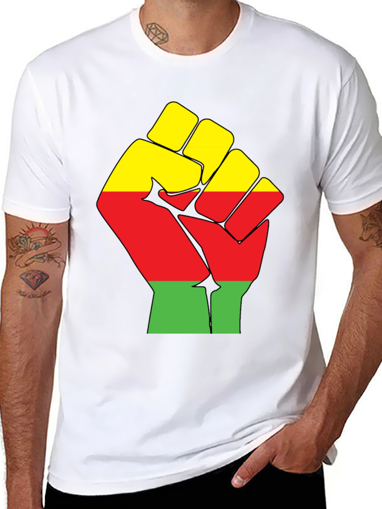 Pan-African Fist Graphic T-Shirt