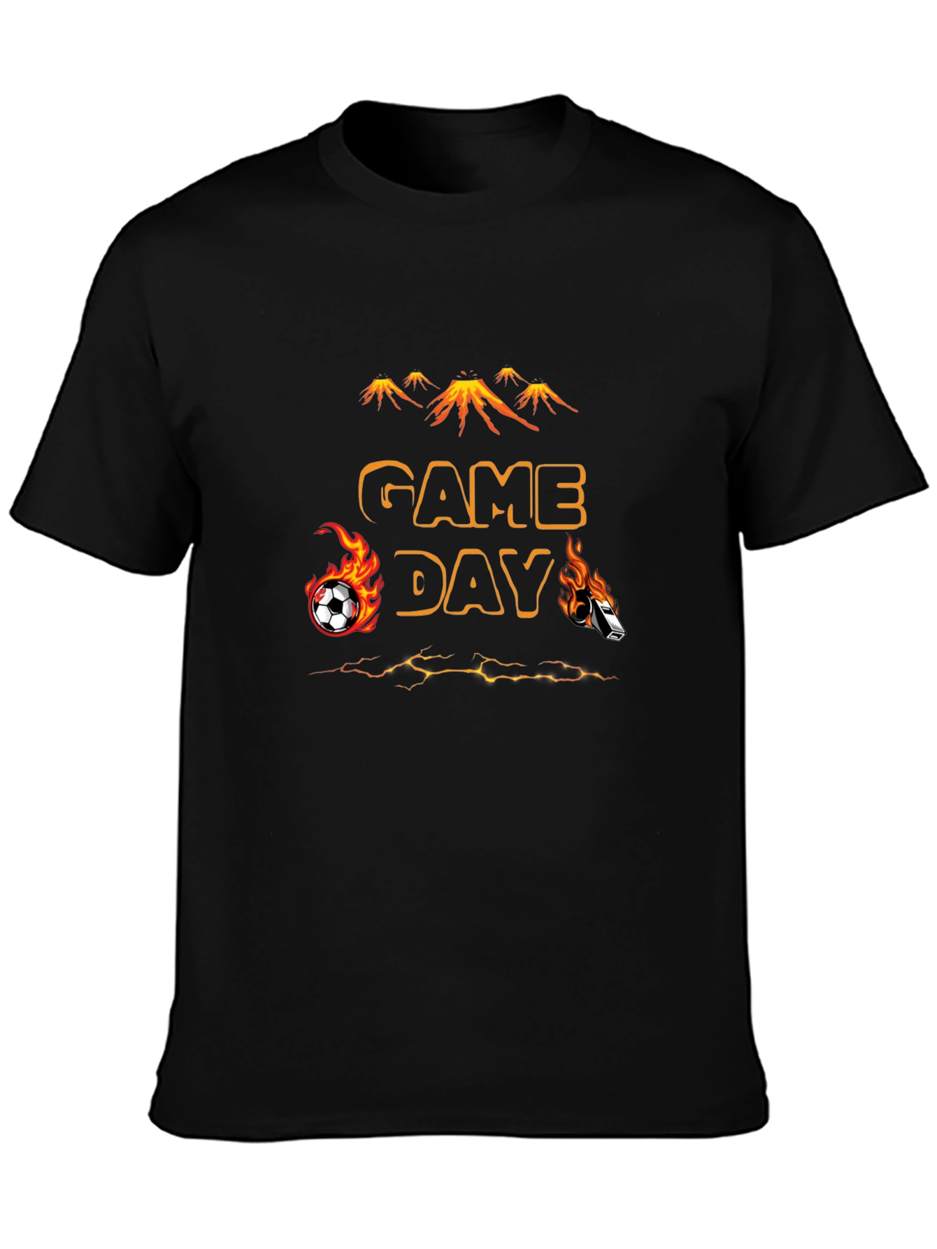 Game Day Soccer T-Shirt - Flaming Sports Design