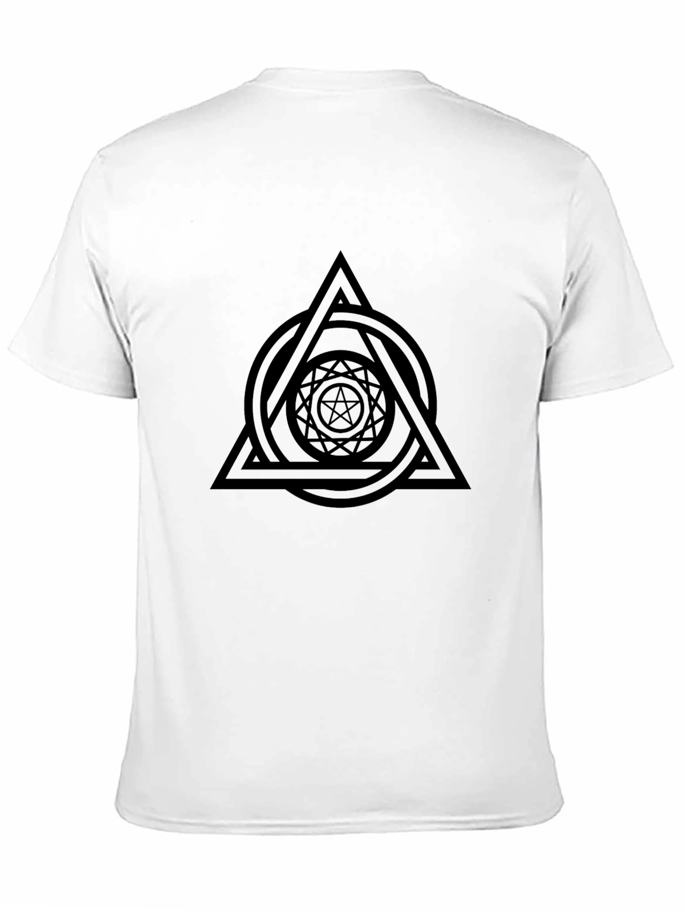 Mystic Symbol Graphic Tee - Black Cotton Blend