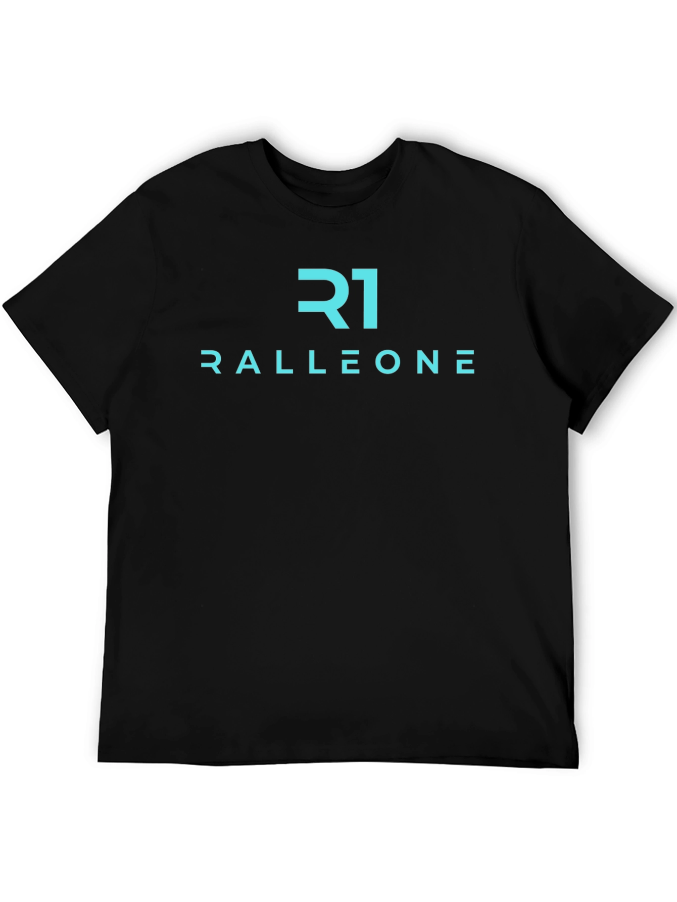 Ralleone Black T-Shirt Modern Casual Wear