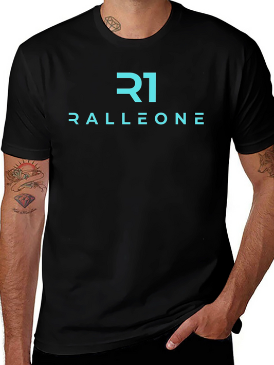 Ralleone Black T-Shirt Modern Casual Wear