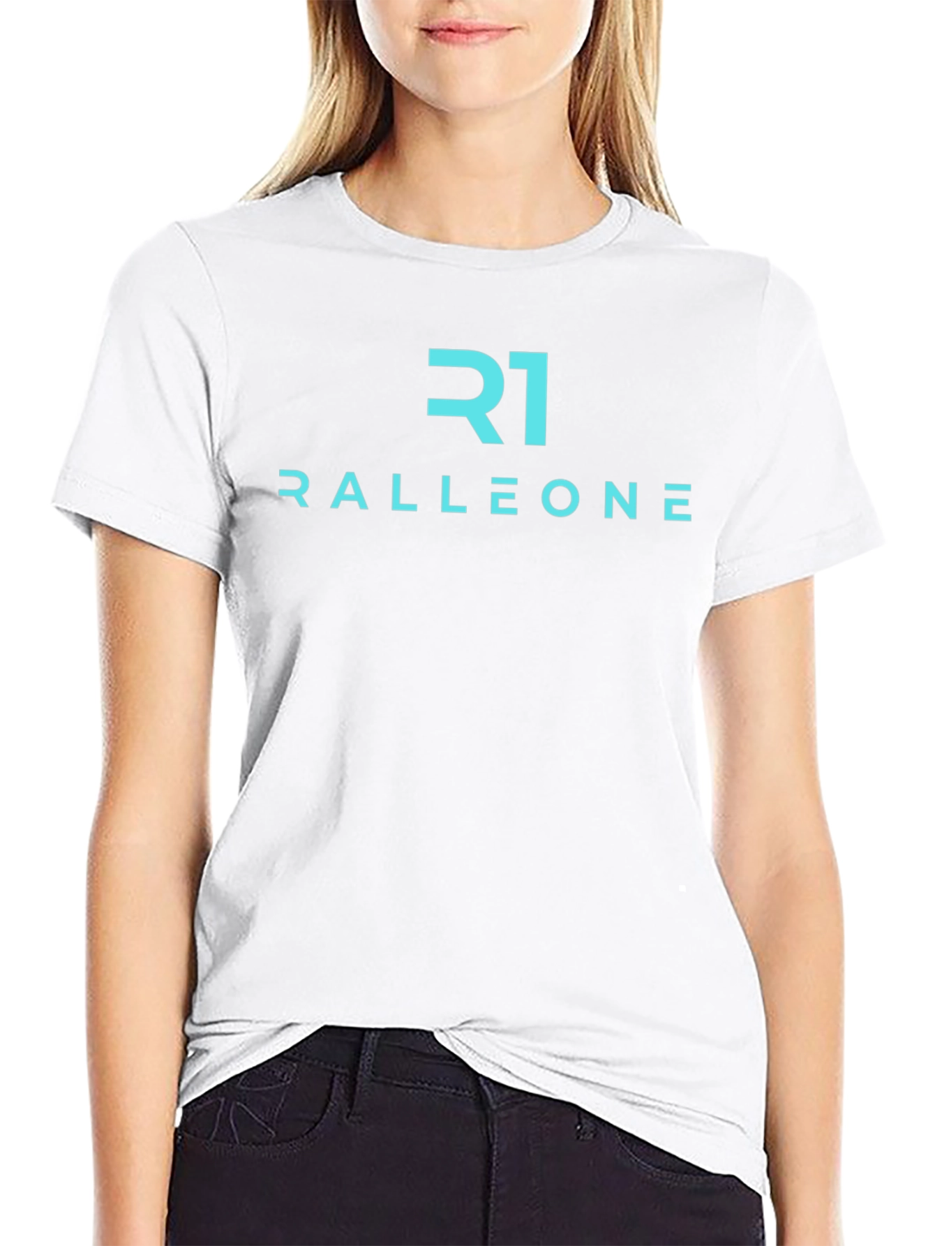 Ralleone Black T-Shirt Modern Casual Wear