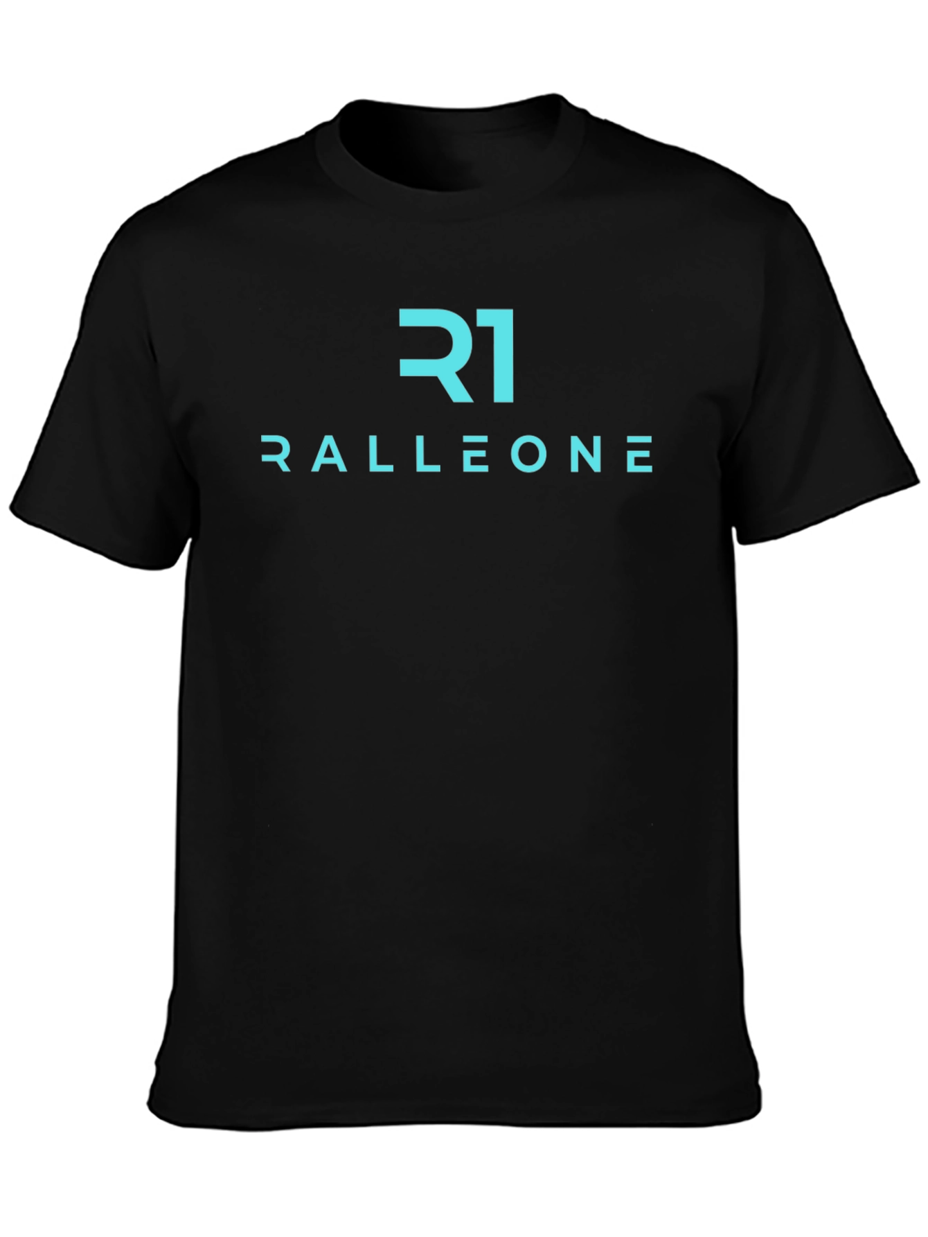 Ralleone Black T-Shirt Modern Casual Wear