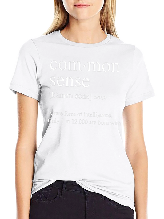 Common Sense Definition T-Shirt - Rare Intelligence Tee