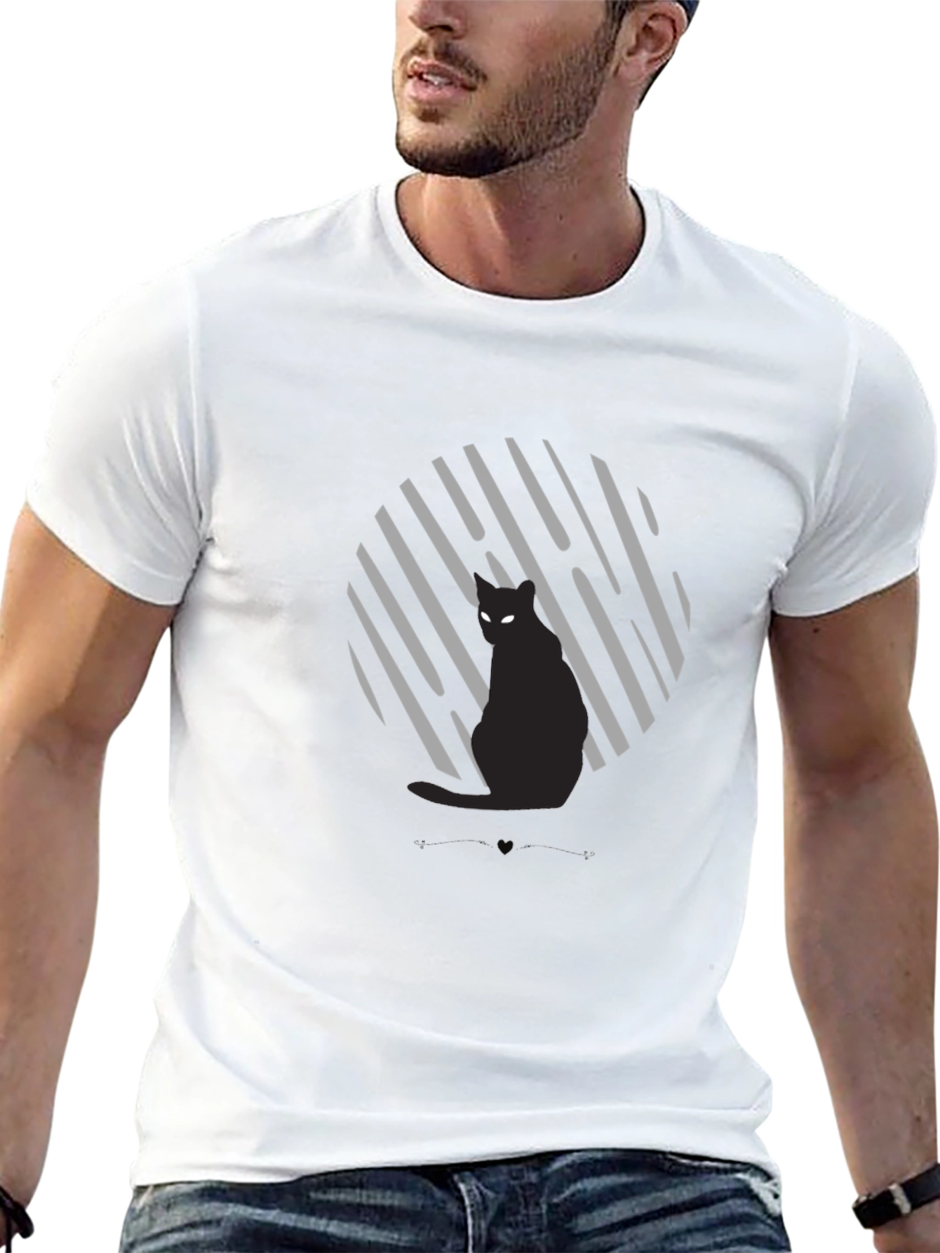 Black Cat Graphic Tee - Unisex