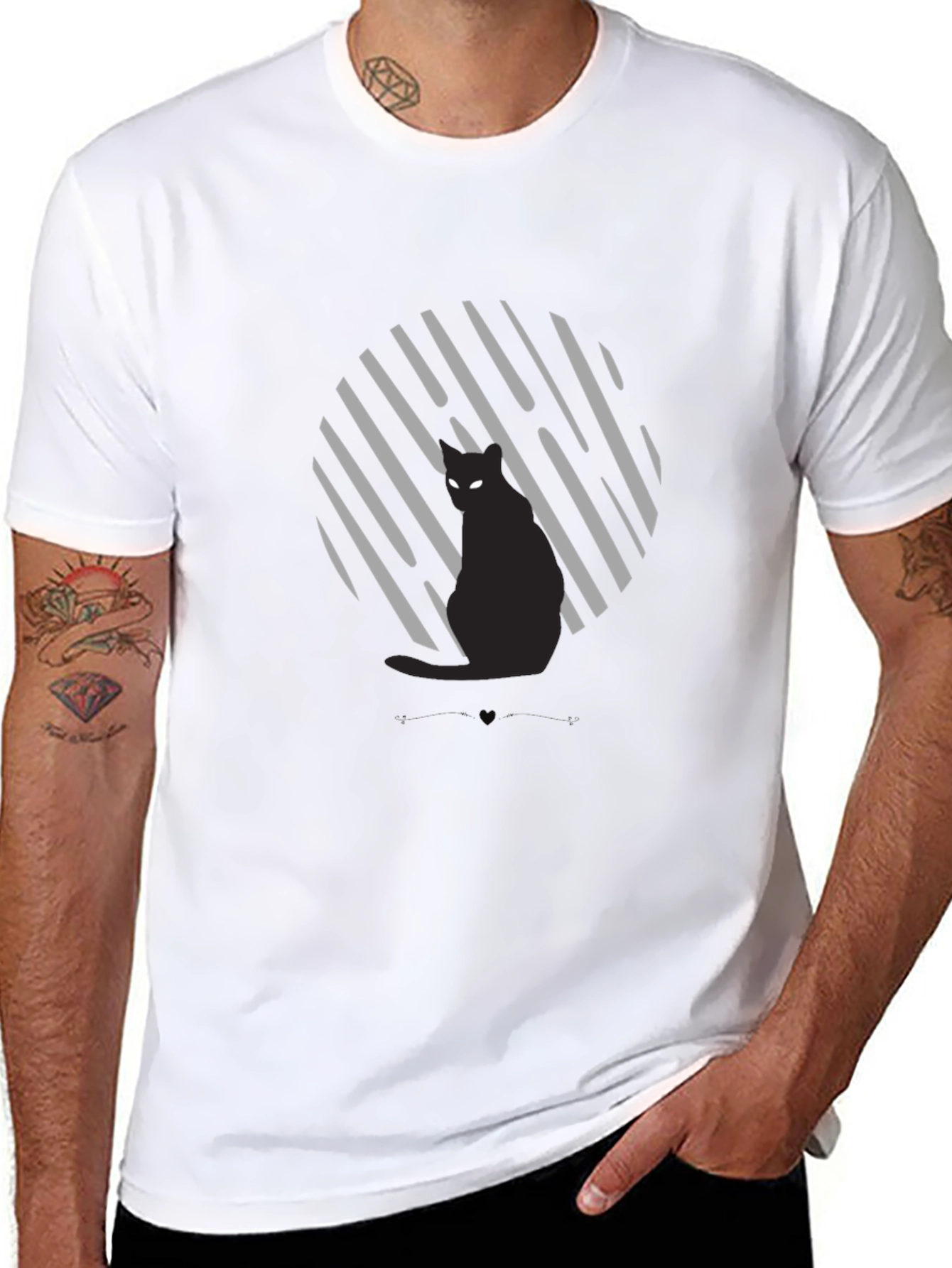 Black Cat Graphic Tee - Unisex