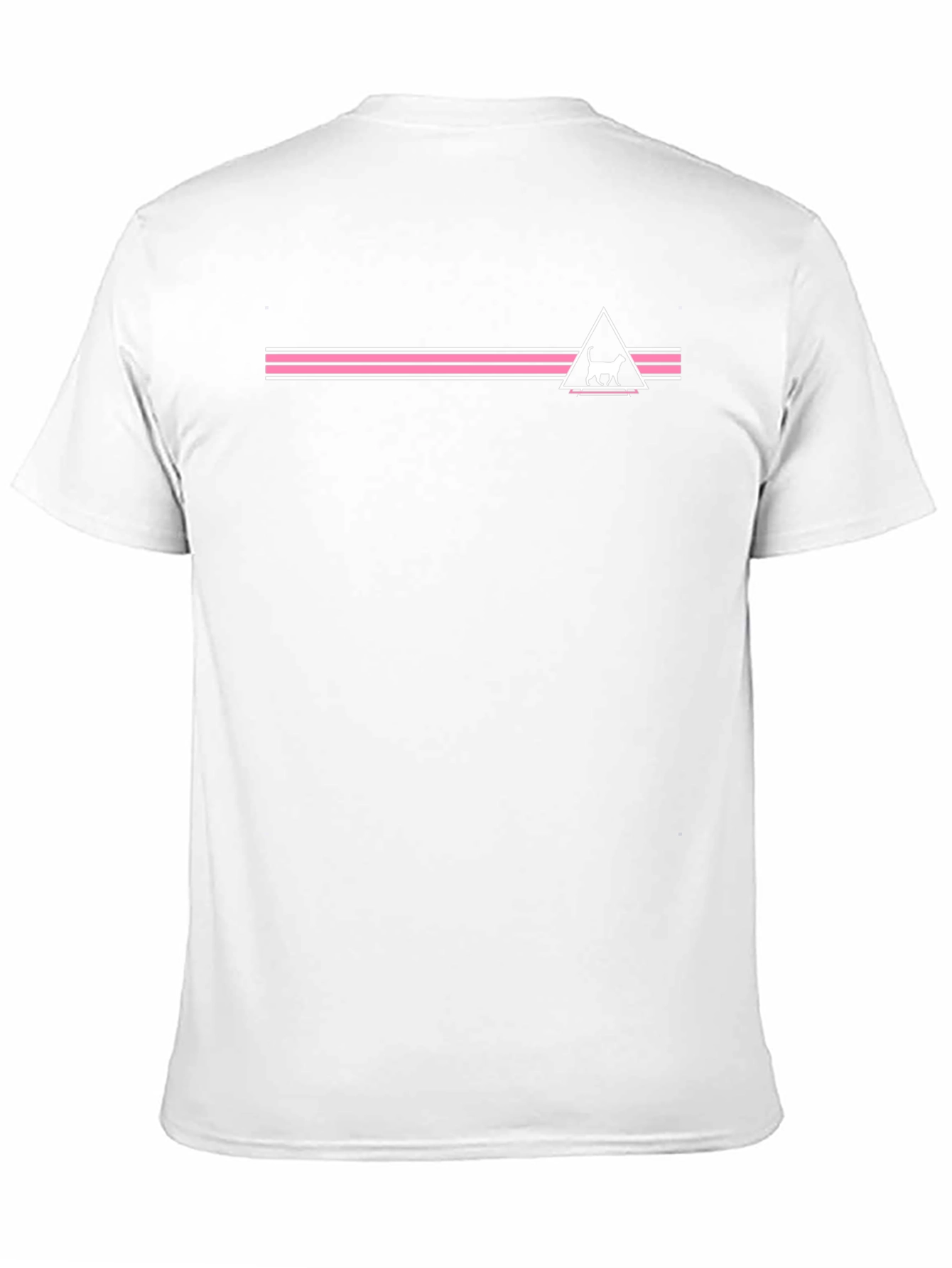 Modern Cat Graphic Tee - Black Cotton Blend