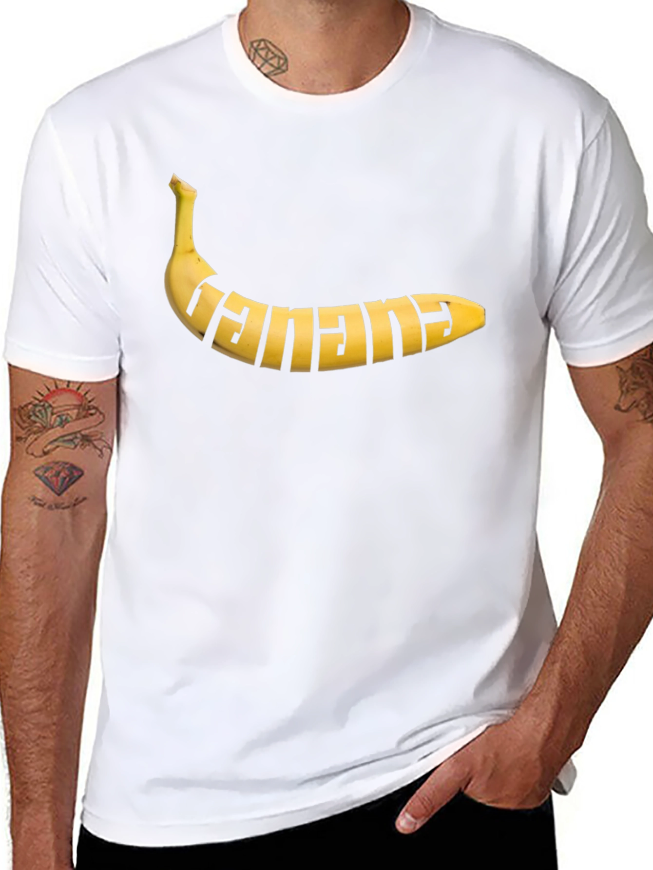 Banana Graphic T-Shirt - Novelty Fruit Tee