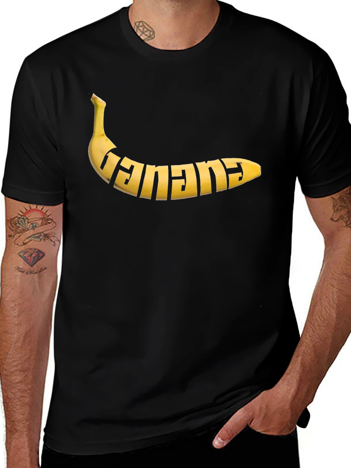 Banana Graphic T-Shirt - Novelty Fruit Tee