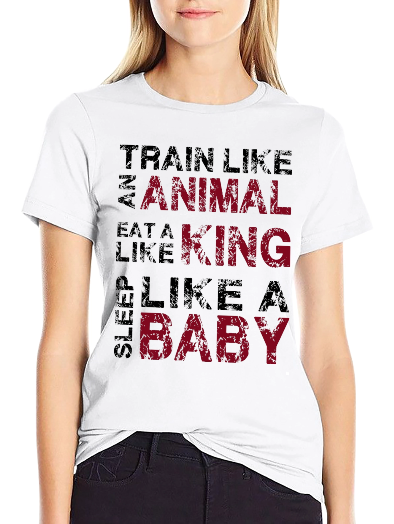 Train Like an Animal Black Graphic Tee