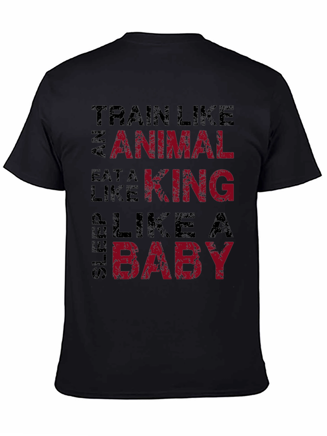 Train Like an Animal Black Graphic Tee
