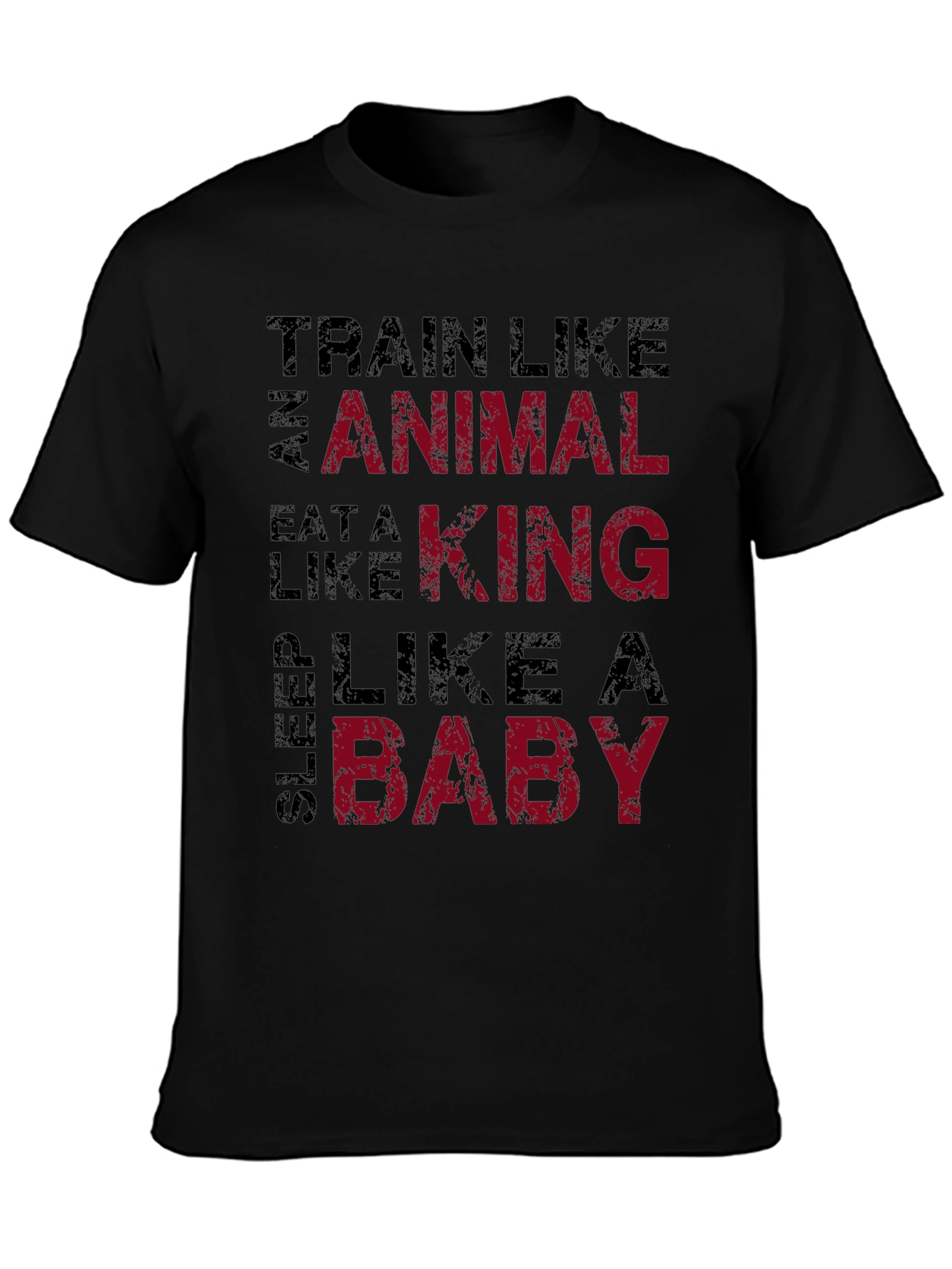 Train Like an Animal Black Graphic Tee