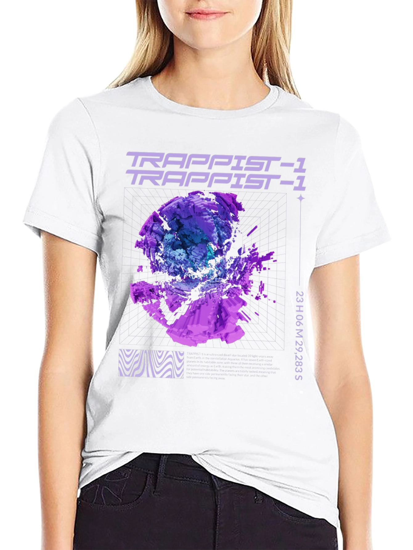 Trappist-1 Graphic Black T-Shirt