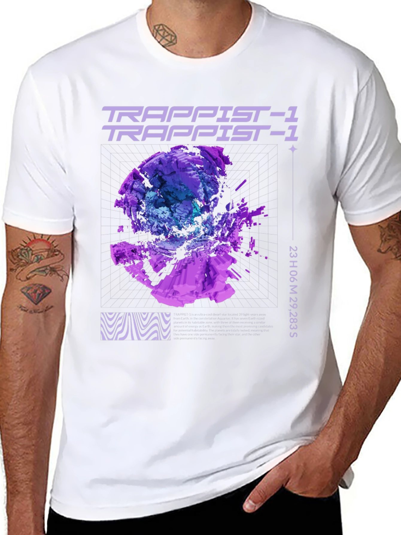 Trappist-1 Graphic Black T-Shirt