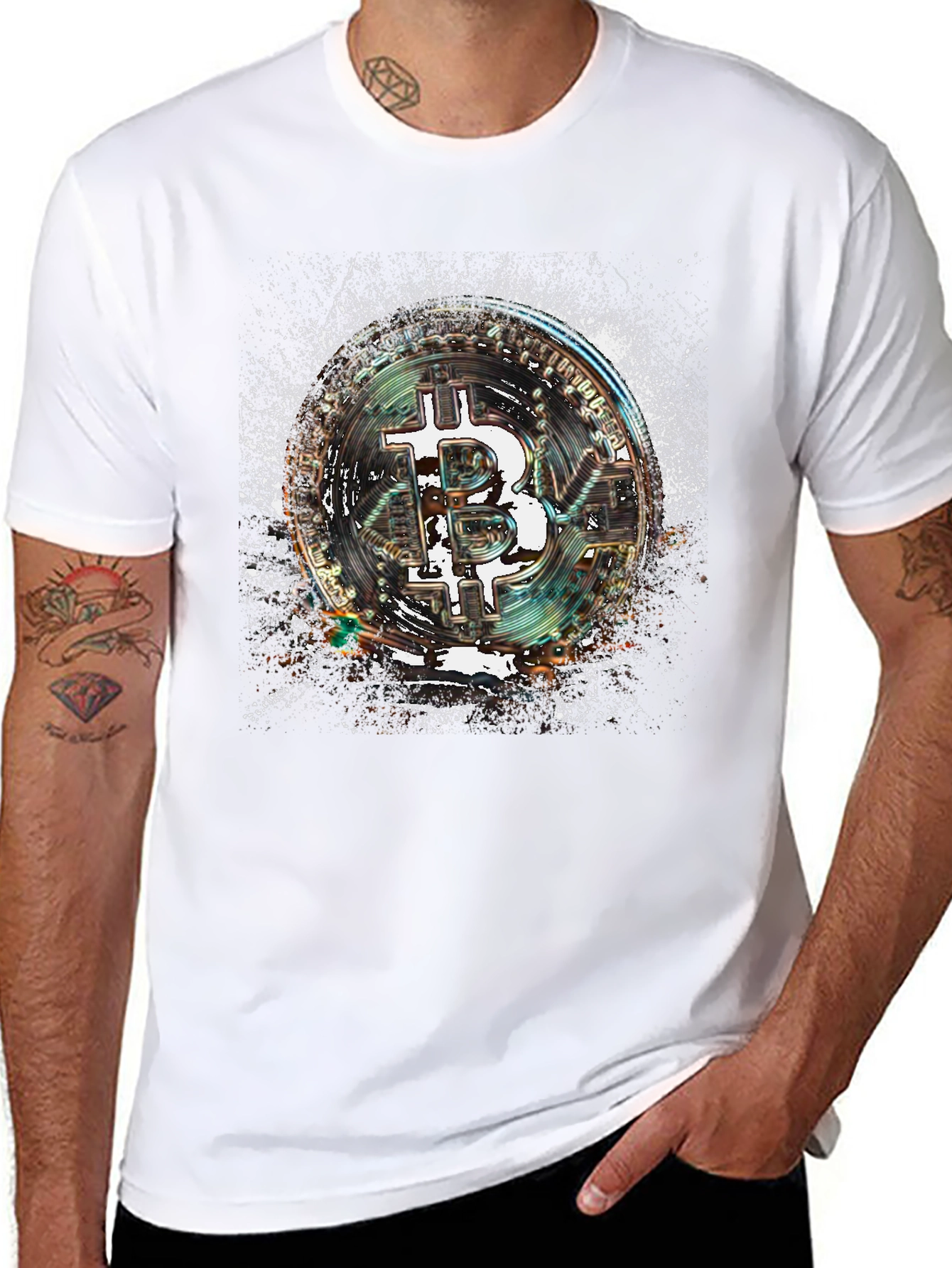 Bitcoin Cryptocurrency Graphic Tee