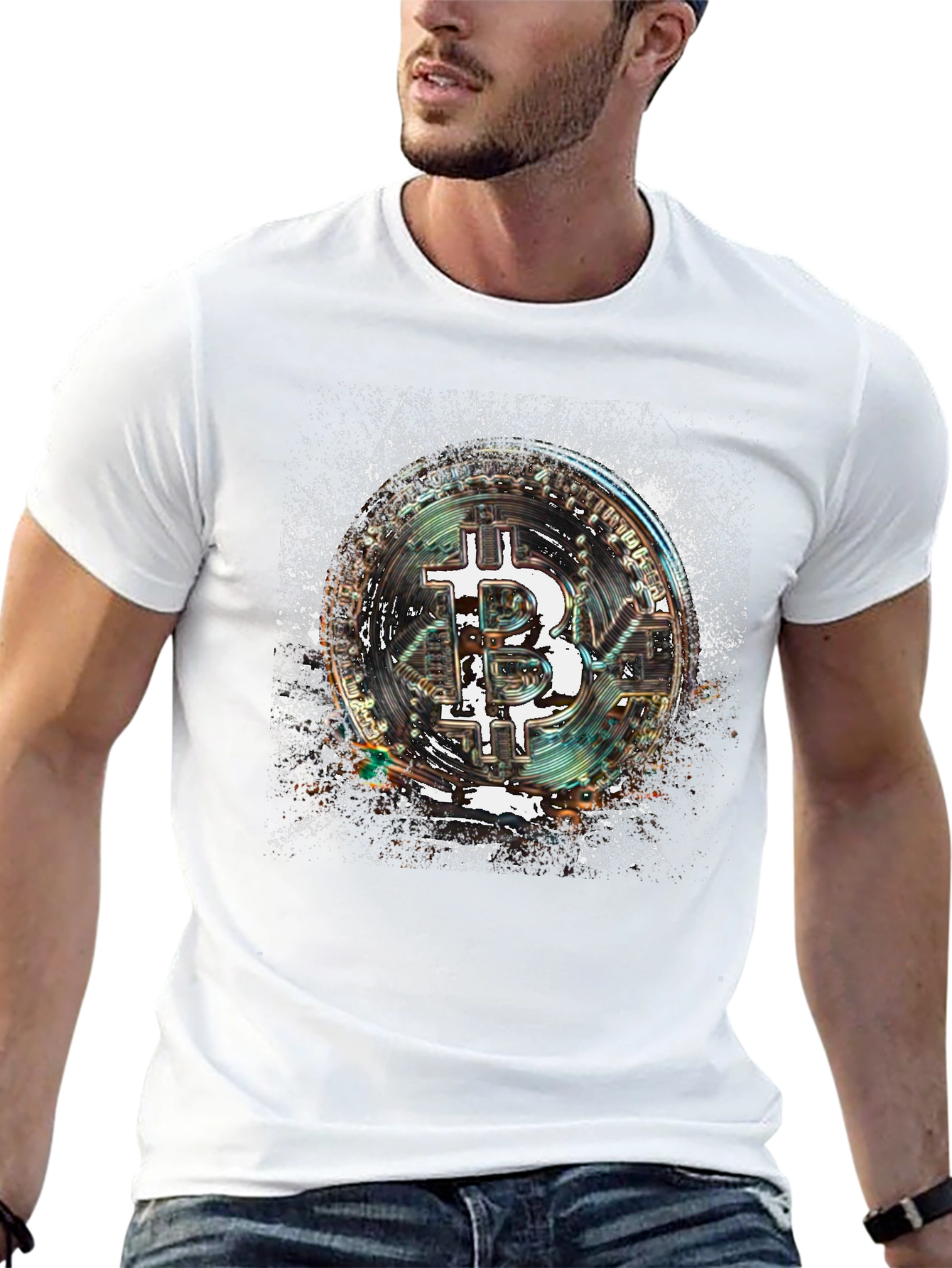 Bitcoin Cryptocurrency Graphic Tee
