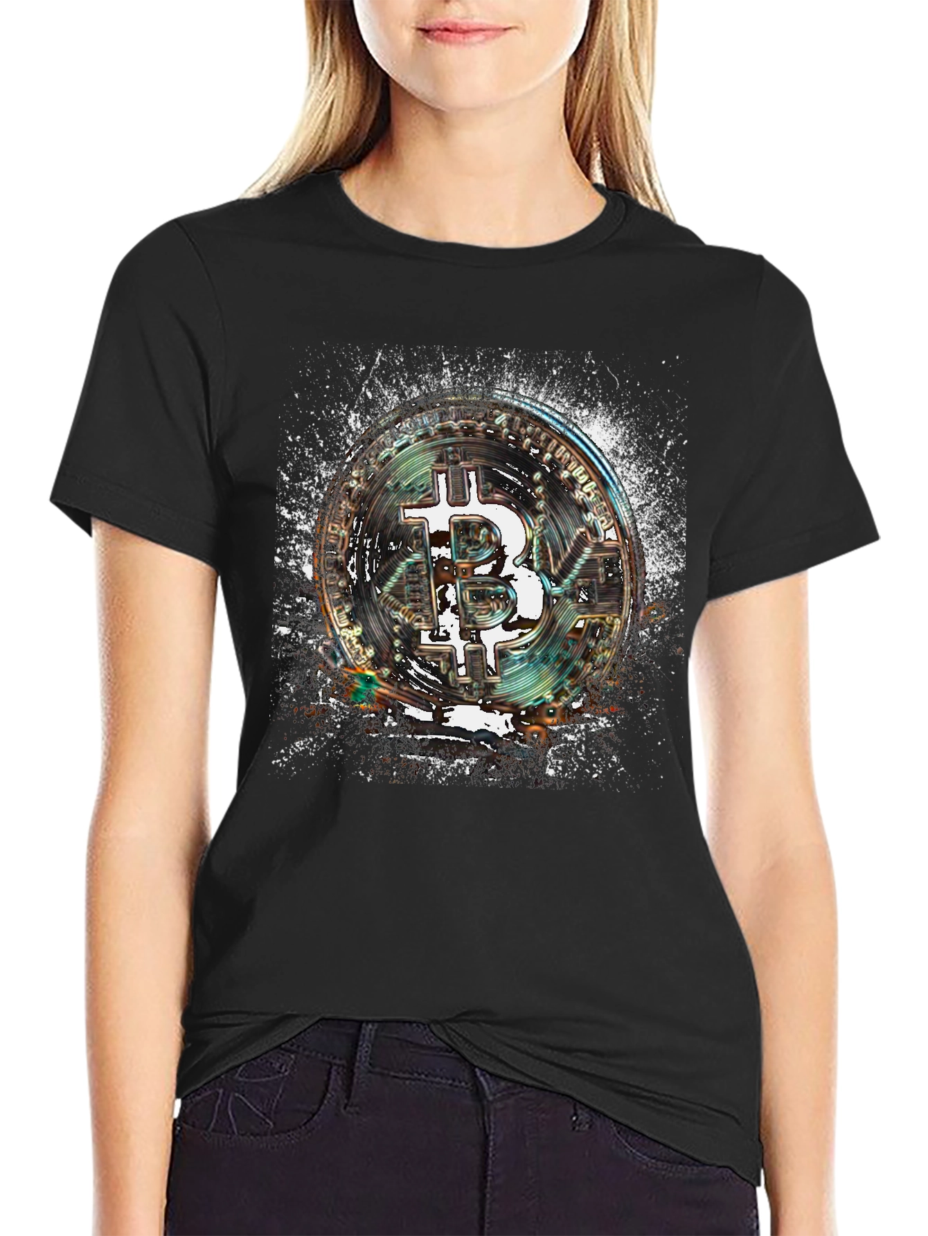Bitcoin Cryptocurrency Graphic Tee