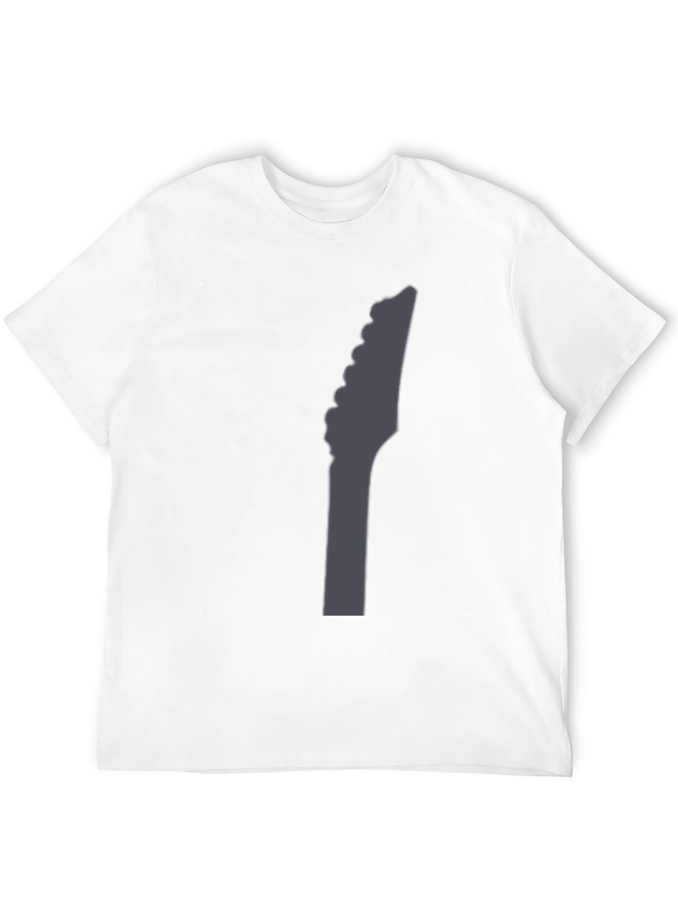 Guitar Headstock Graphic Black T-Shirt