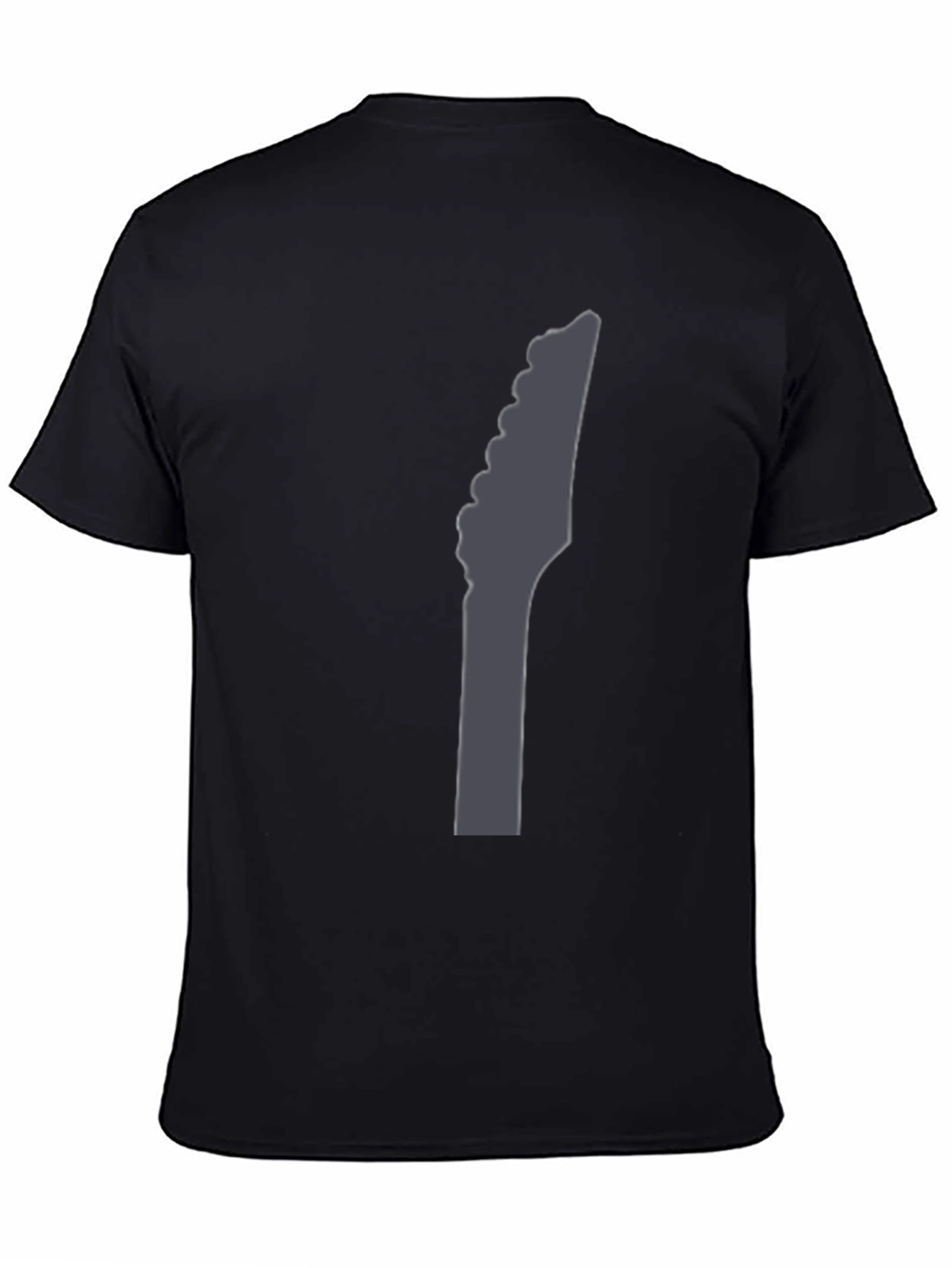 Guitar Headstock Graphic Black T-Shirt