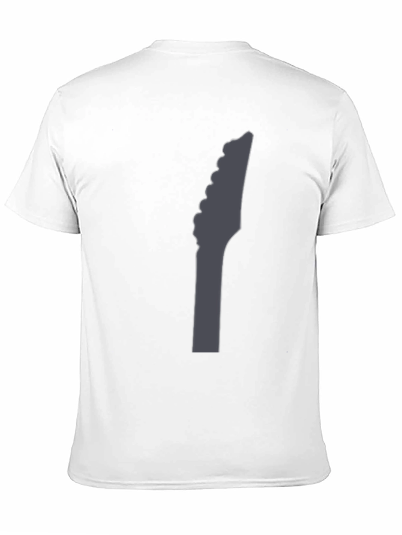 Guitar Headstock Graphic Black T-Shirt