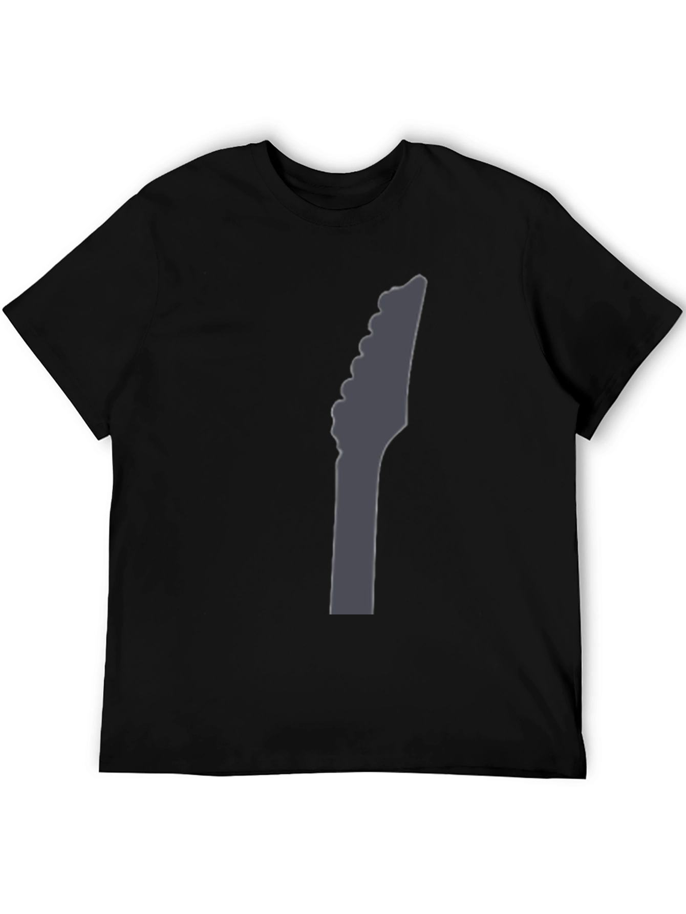Guitar Headstock Graphic Black T-Shirt