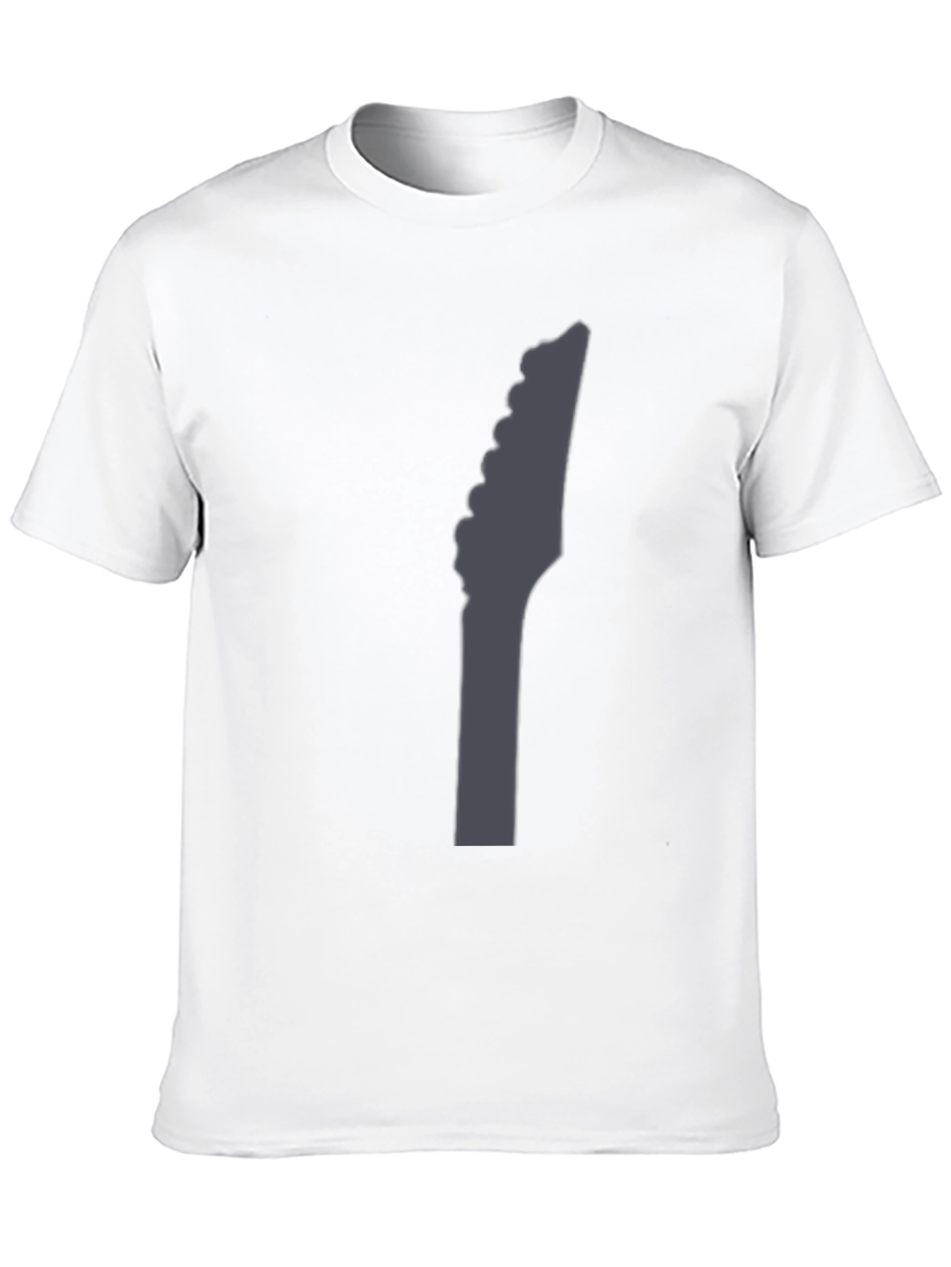 Guitar Headstock Graphic Black T-Shirt