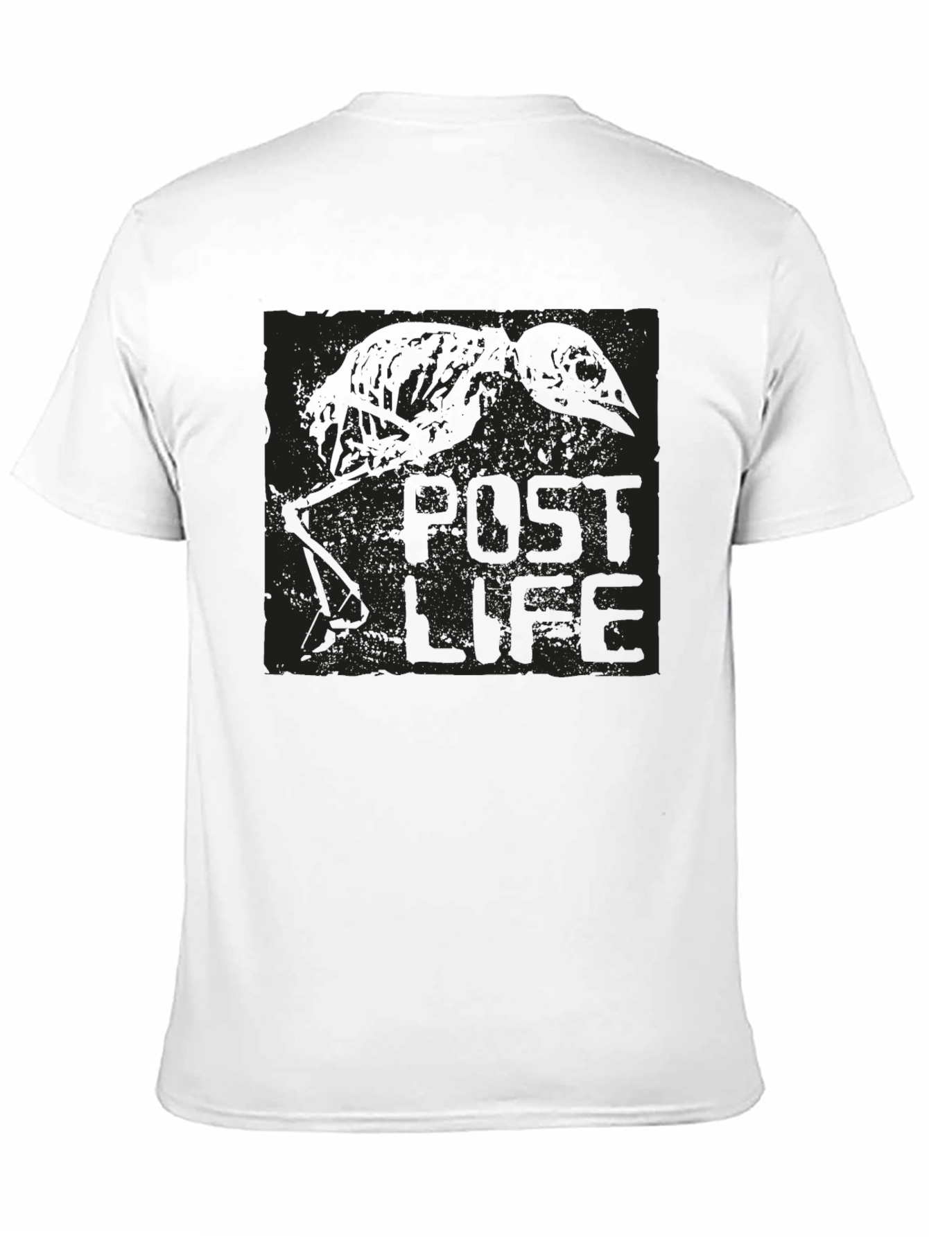 Post Life Black Graphic Tee - Mens Casual T-Shirt