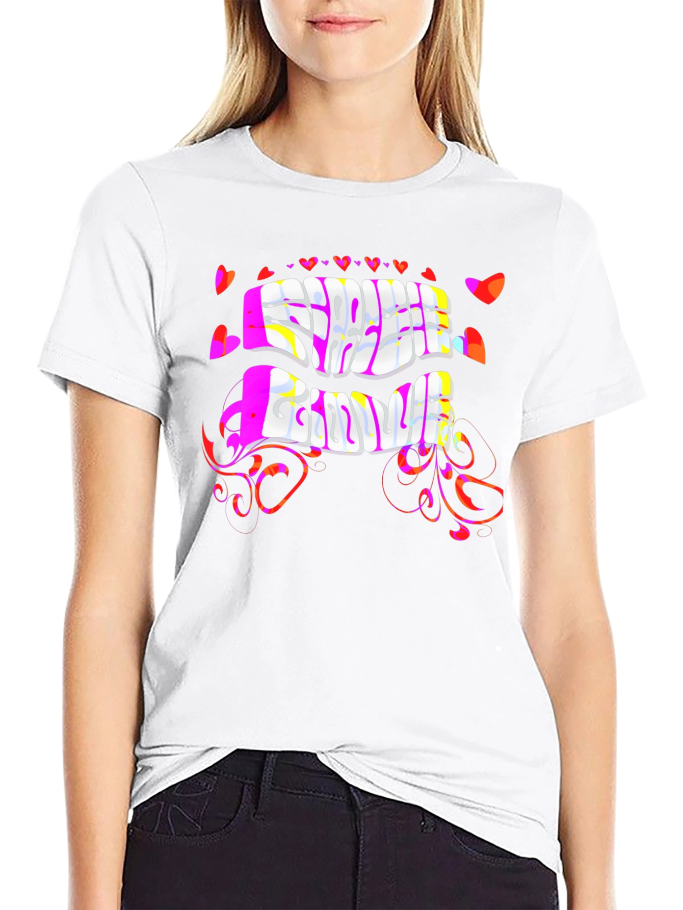 Free Love Psychedelic Black T-Shirt