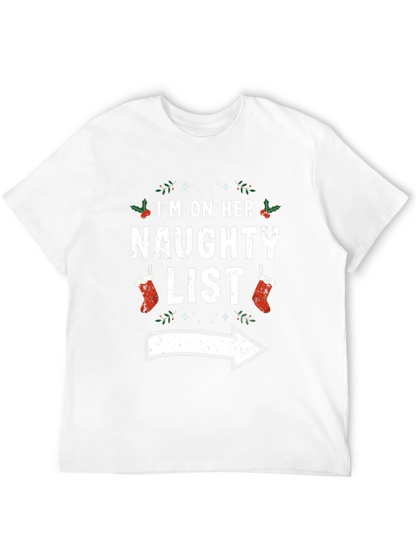 Naughty List Christmas Graphic Tee