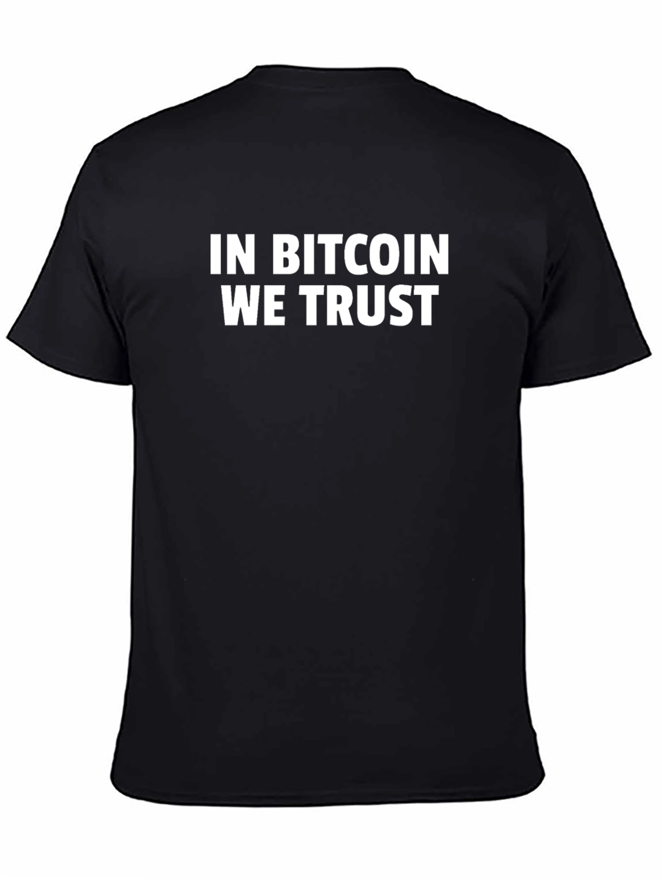 In Bitcoin We Trust Black T-Shirt