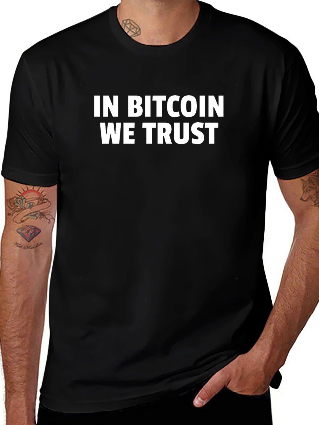 In Bitcoin We Trust Black T-Shirt