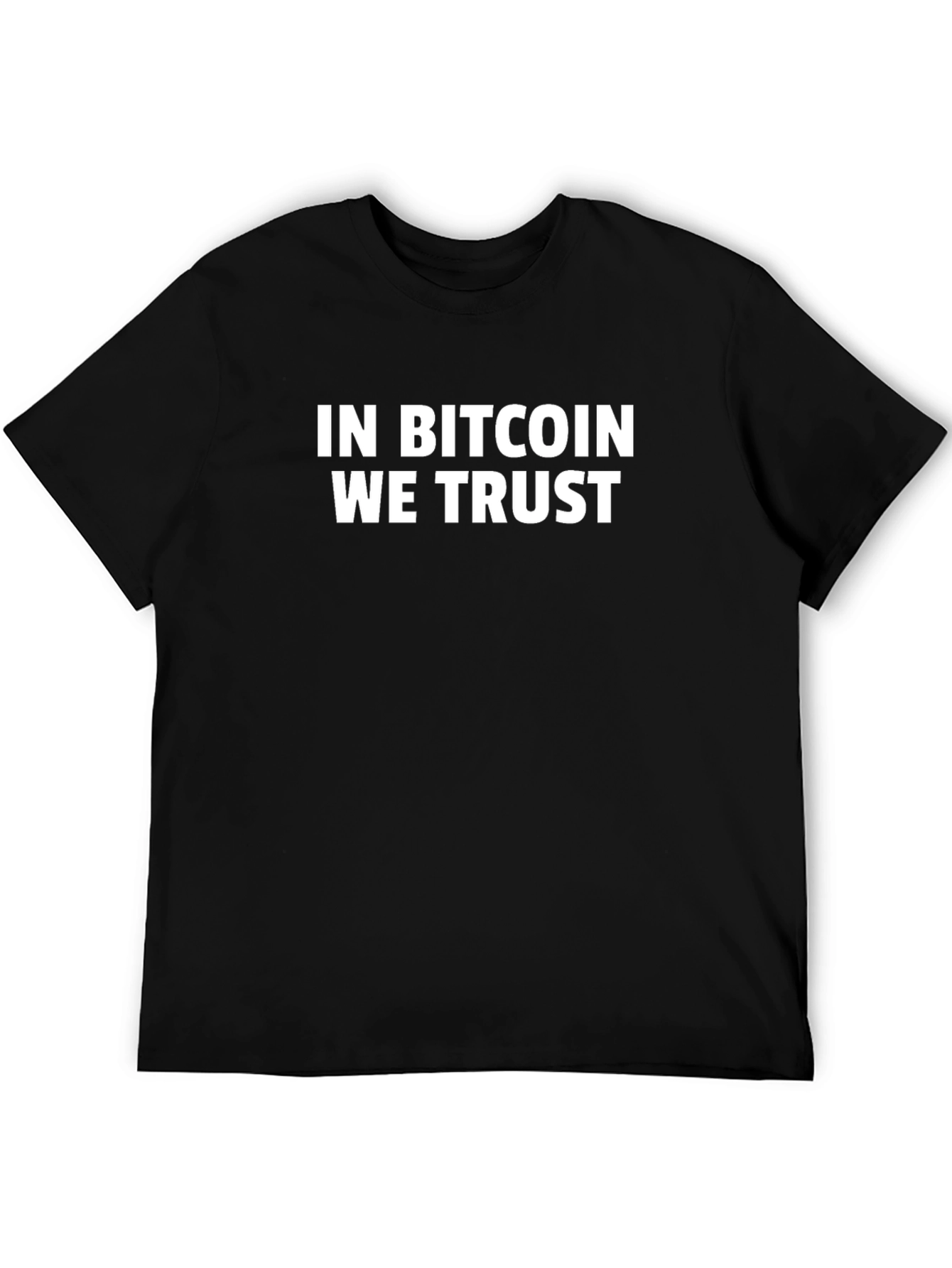 In Bitcoin We Trust Black T-Shirt