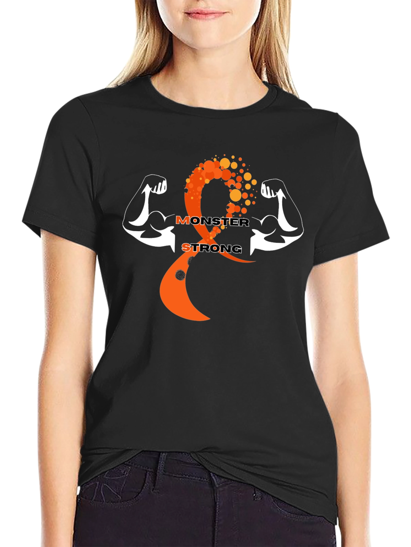 Monster Strong Black Graphic Tee