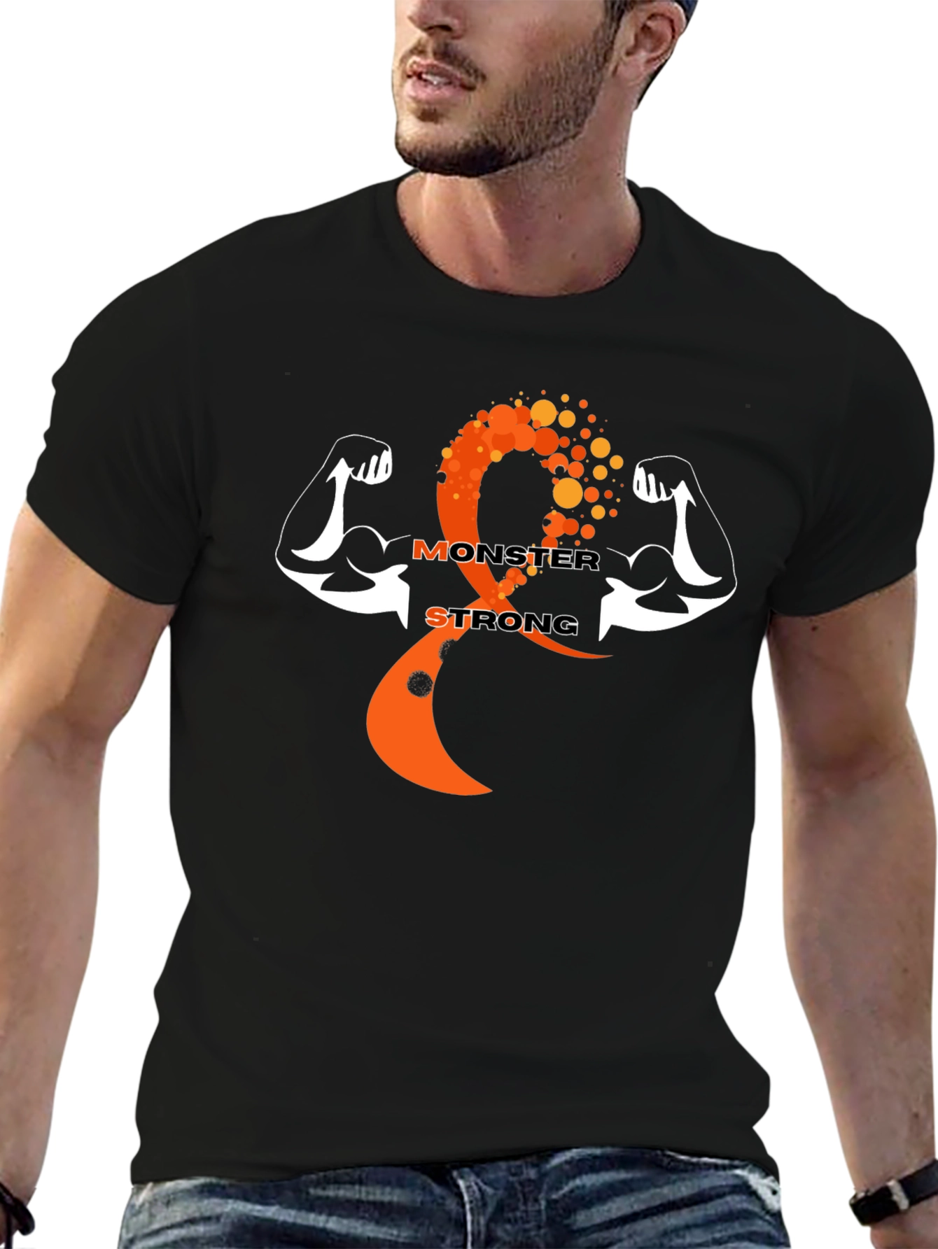 Monster Strong Black Graphic Tee